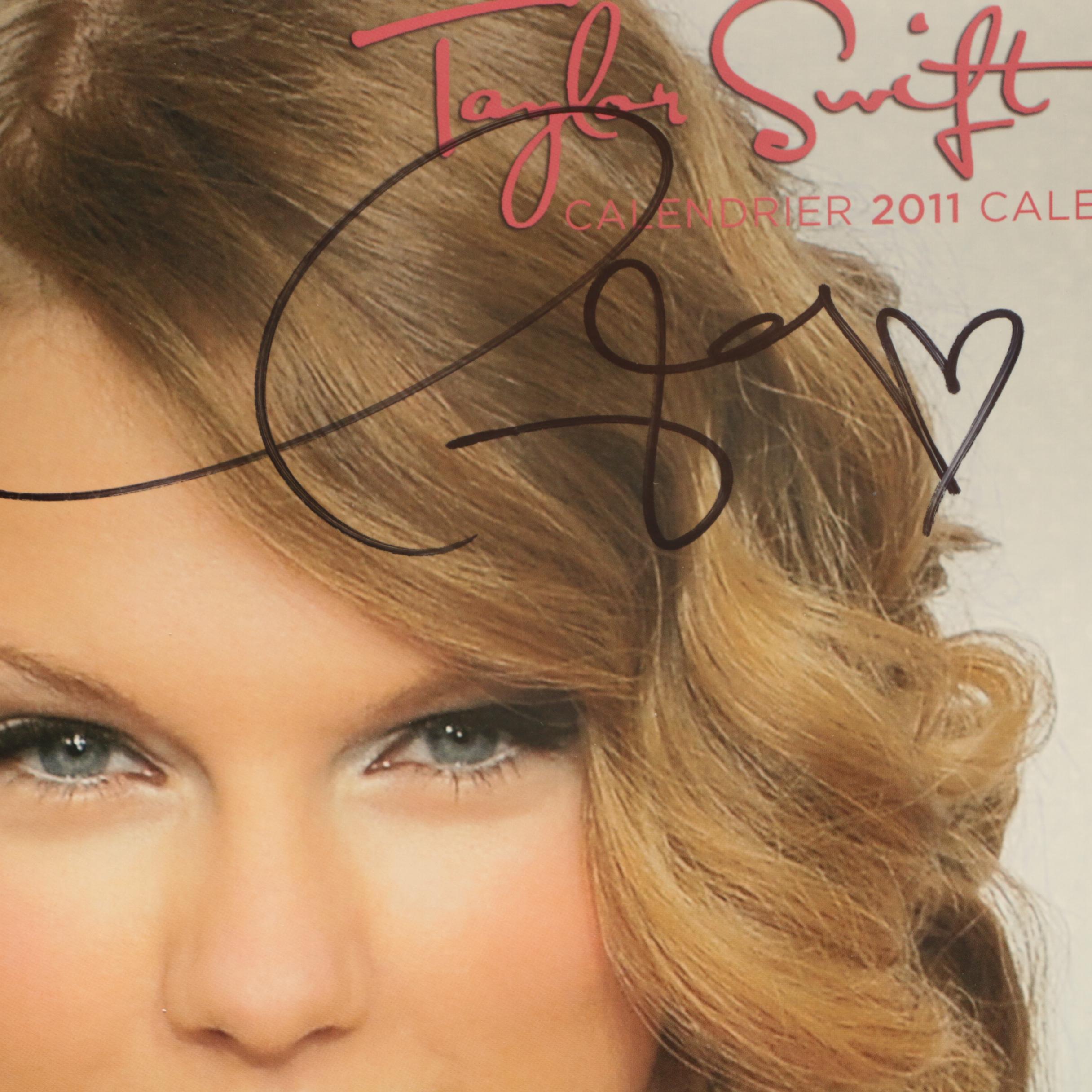 2011 Grammy Winner Taylor Swift Signed Calendar