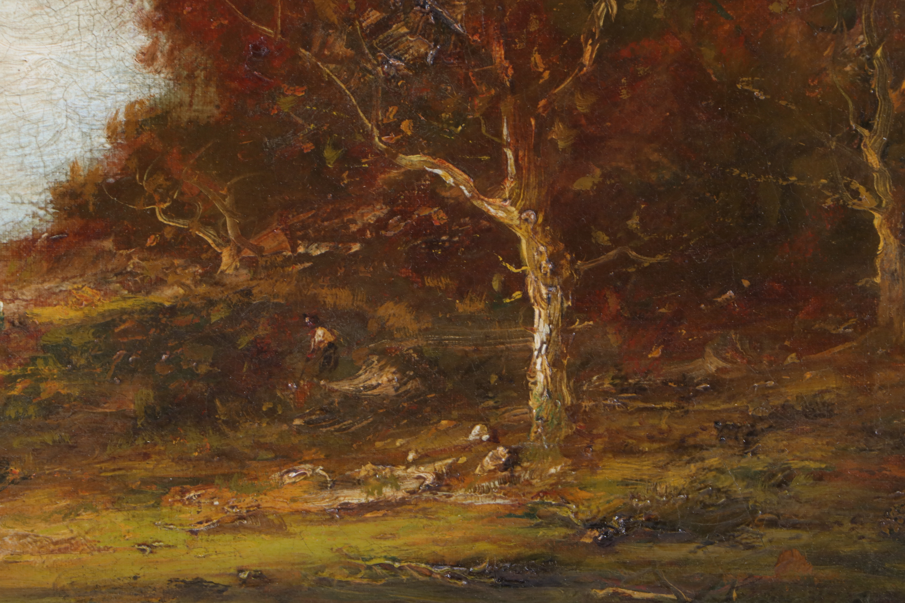 Hudson Mindell Kitchell Tonalist Oil Landscape on Canvas