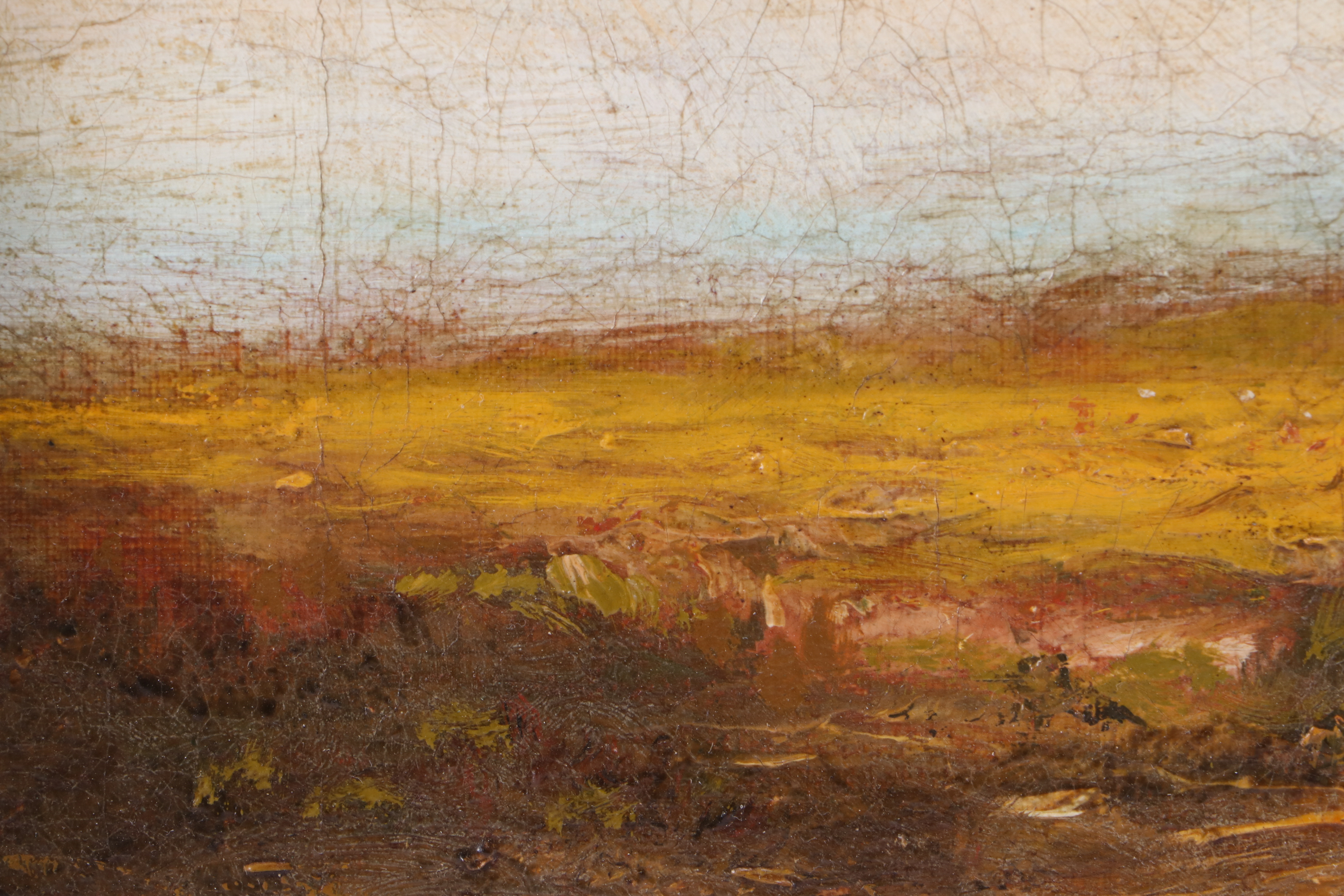 Hudson Mindell Kitchell Tonalist Oil Landscape on Canvas