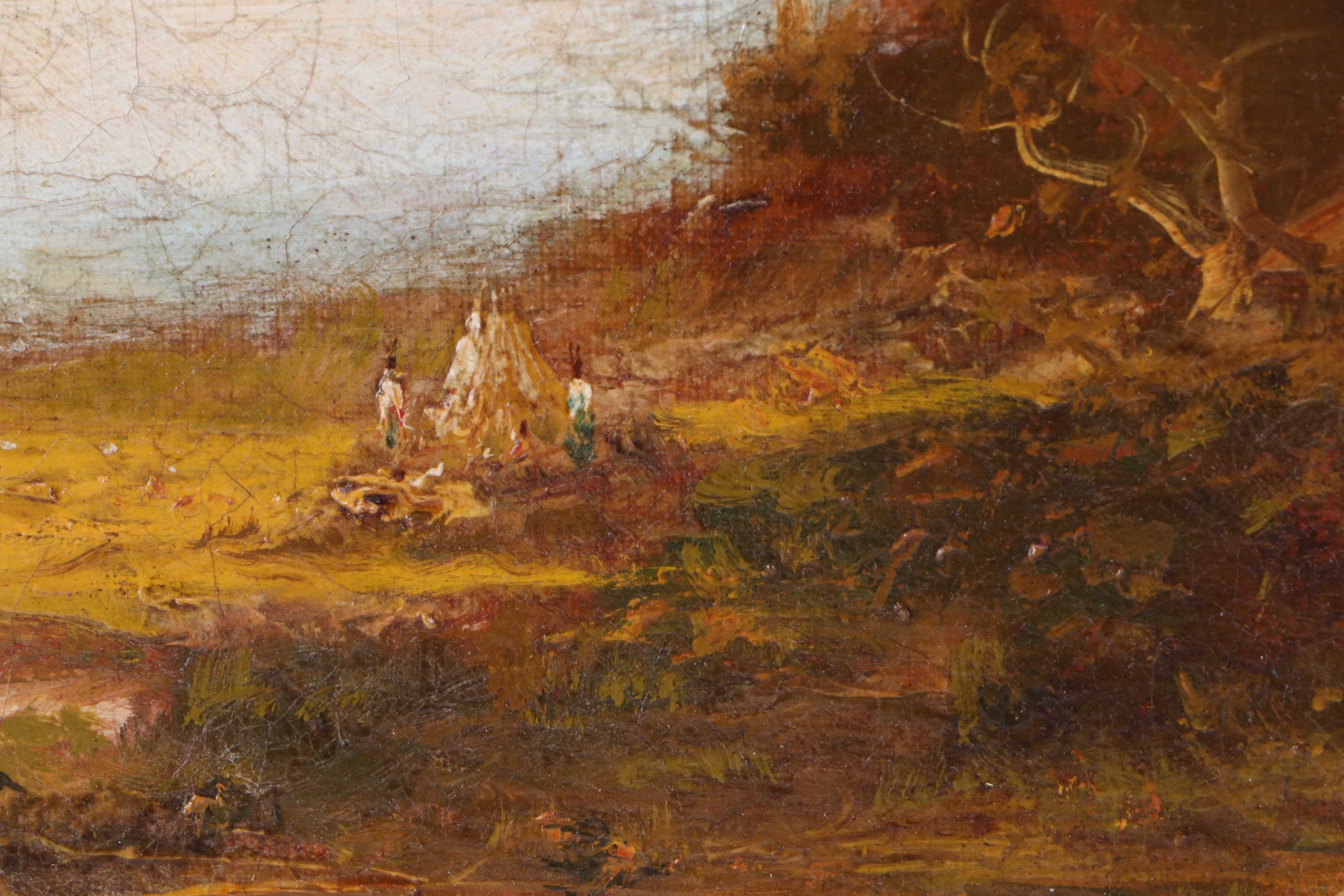 Hudson Mindell Kitchell Tonalist Oil Landscape on Canvas