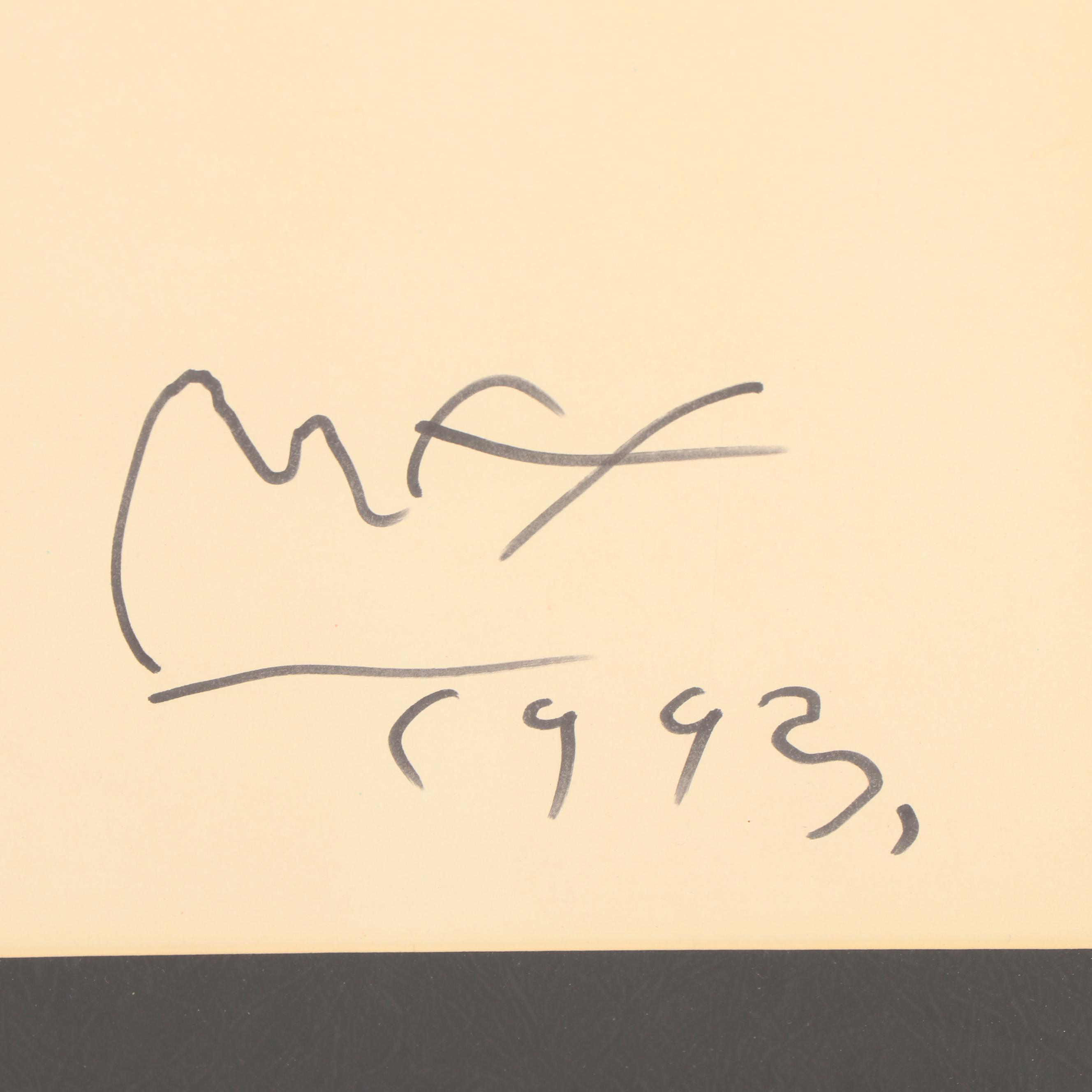 Peter Max Lithograph "The Mime"