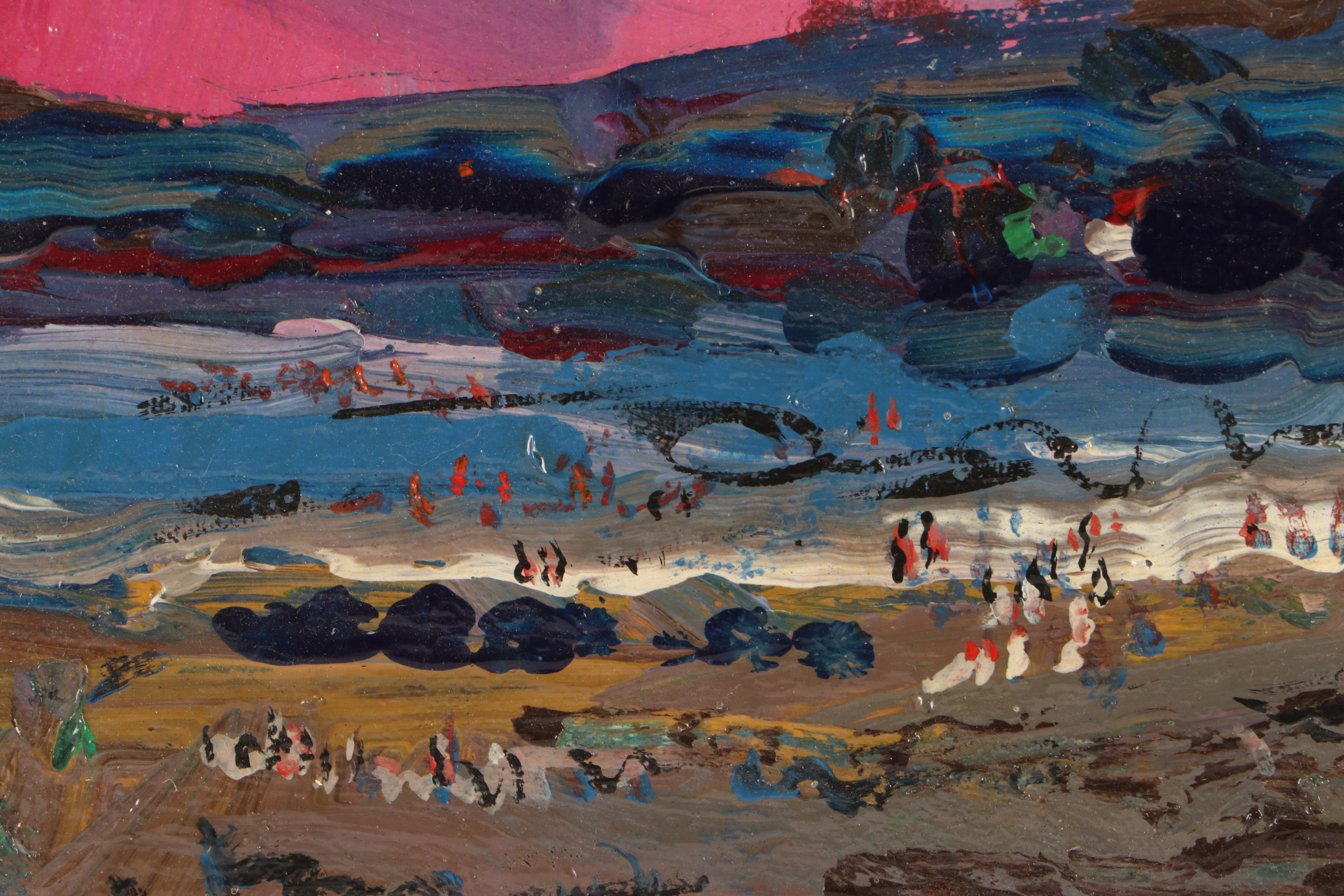 Paul Chidlaw Abstract Expressionist Landscape Oil Painting