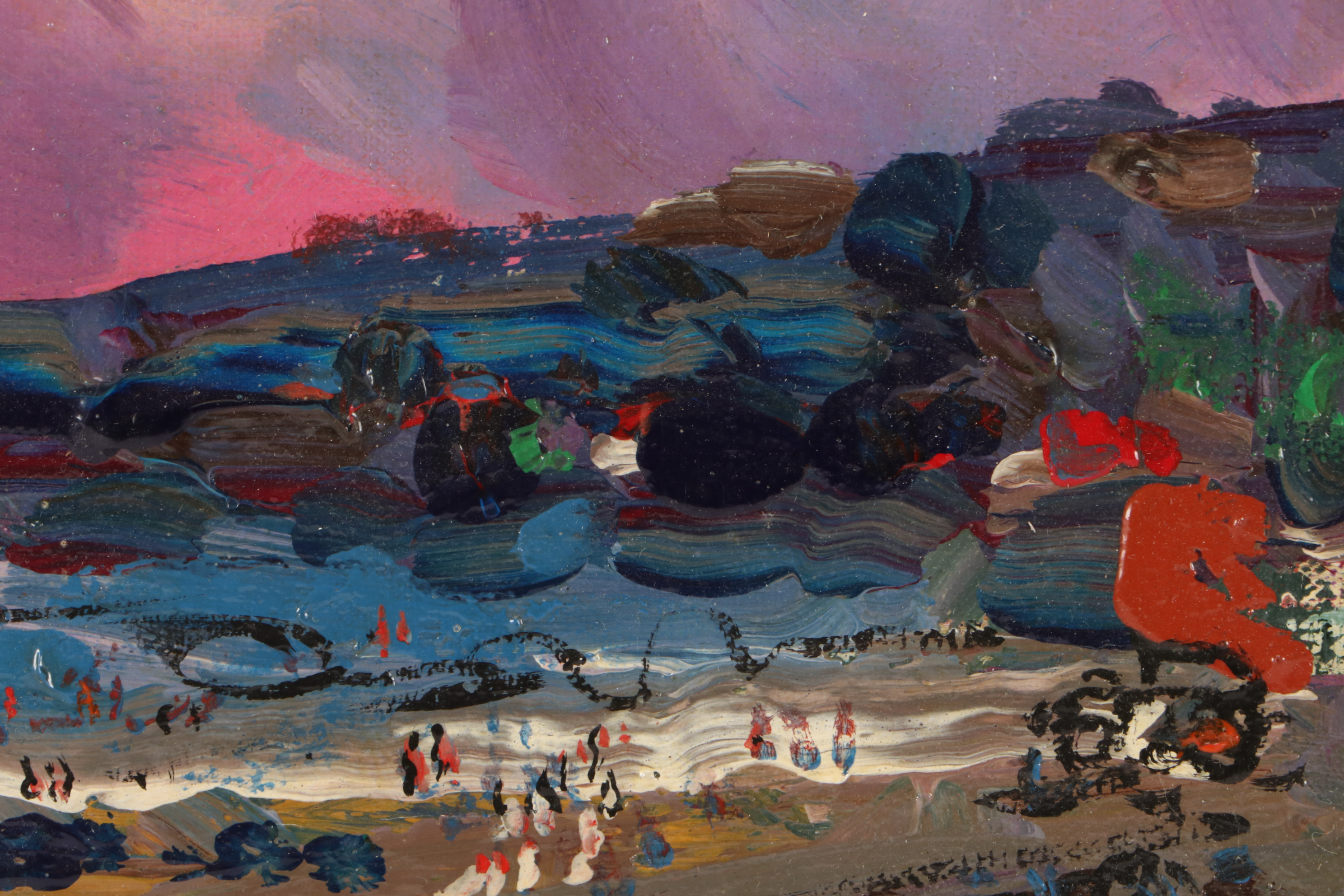 Paul Chidlaw Abstract Expressionist Landscape Oil Painting