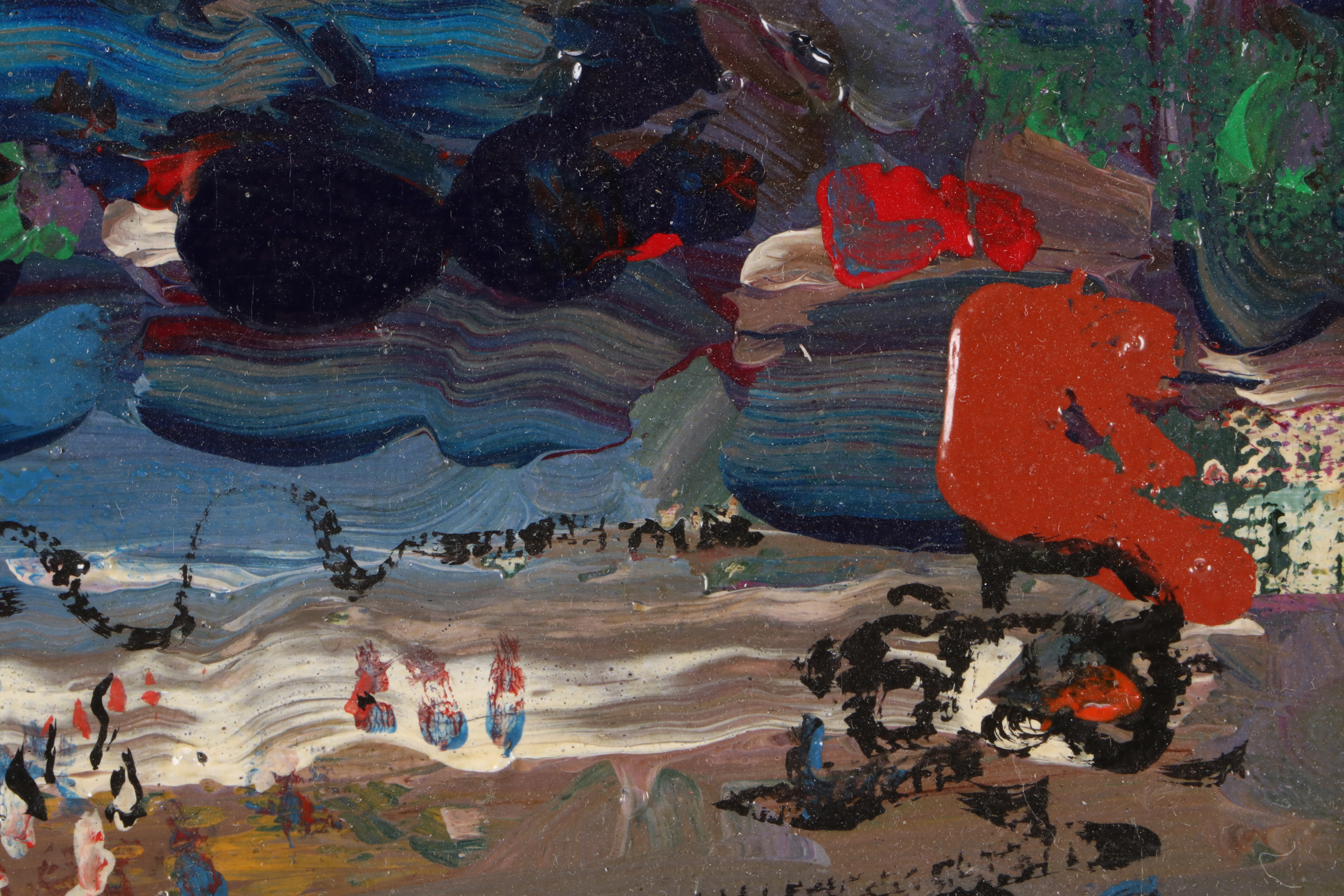 Paul Chidlaw Abstract Expressionist Landscape Oil Painting