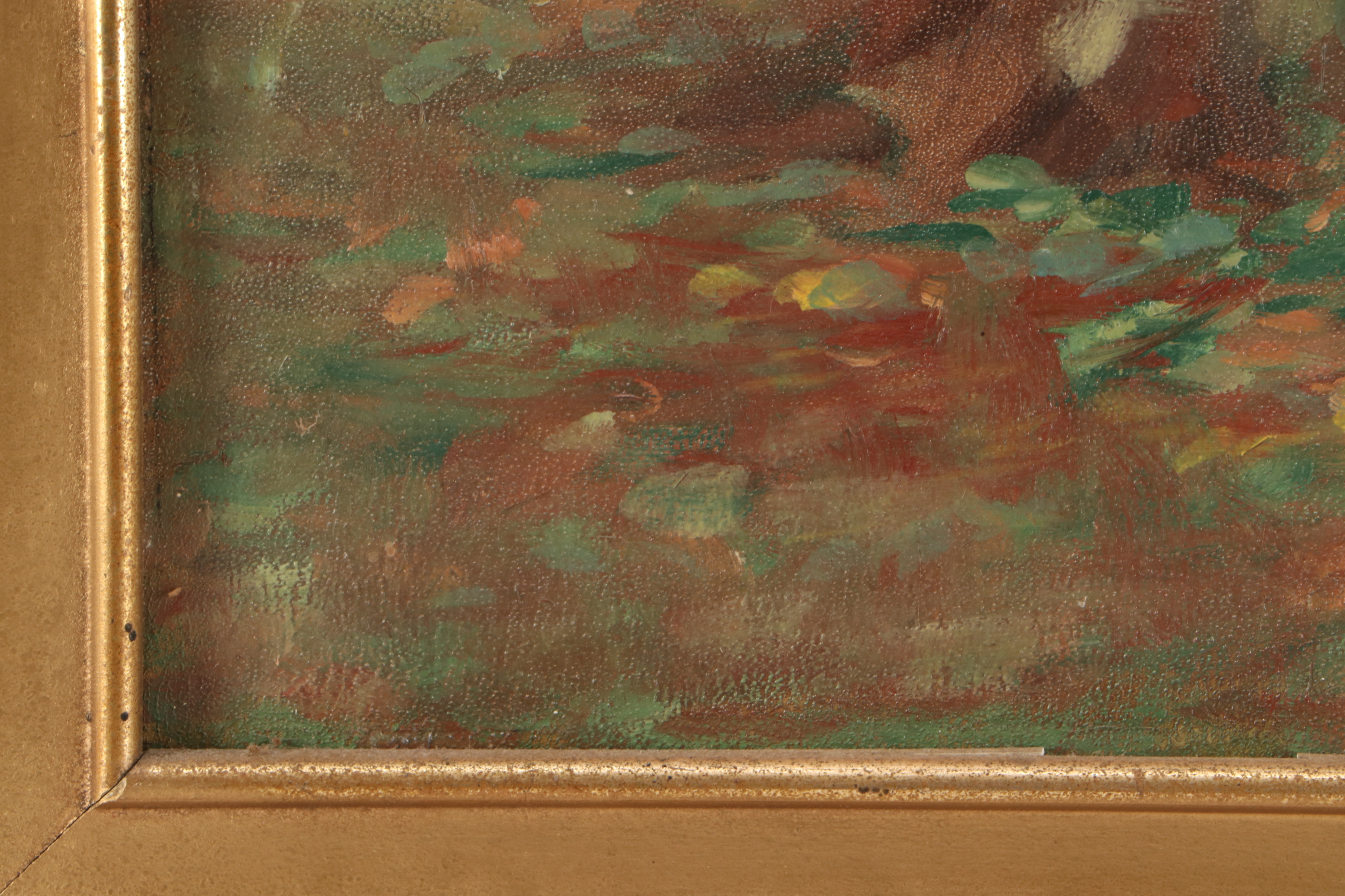 Martin Rettig Oil Painting of  Woodland Interior