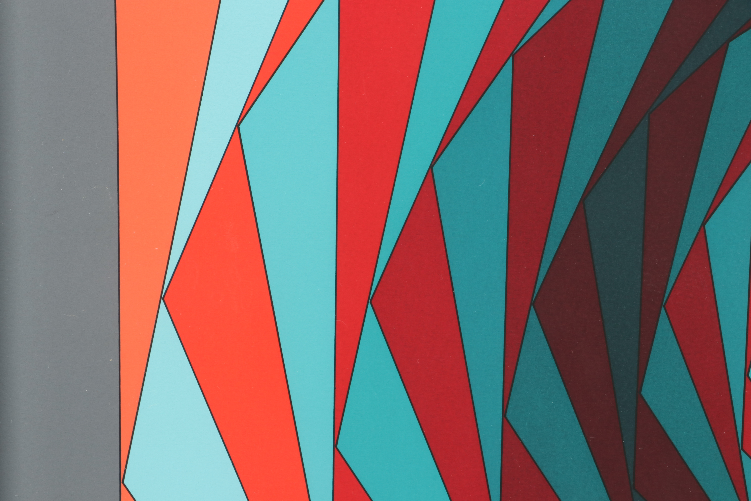 Victor Vasarely 1986 Limited Edition Serigraph on Paper "Kaglo II"