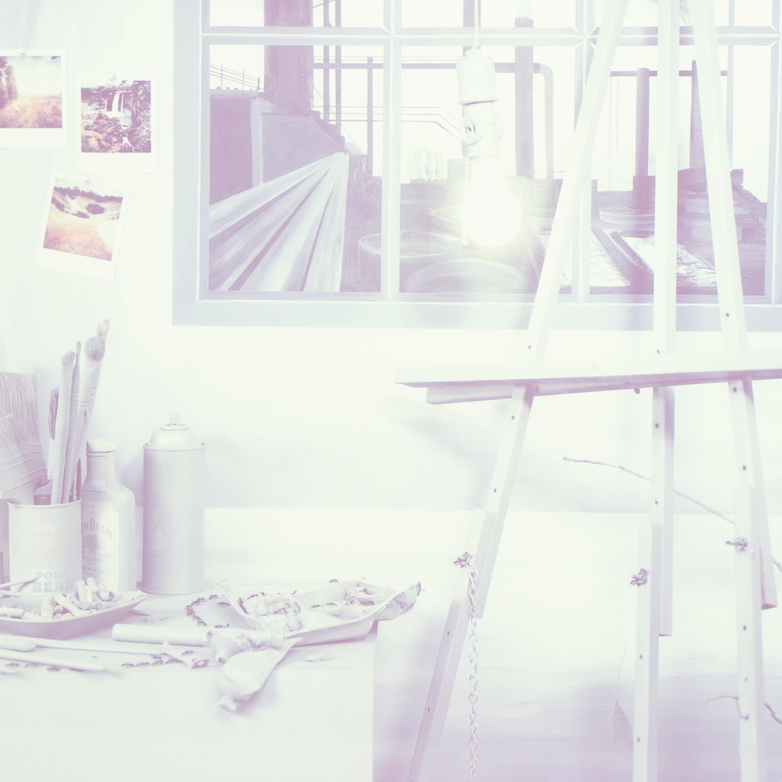 Patrick Nagatani and Andrée Tracey 1984 Polaroid "Downtown LA"