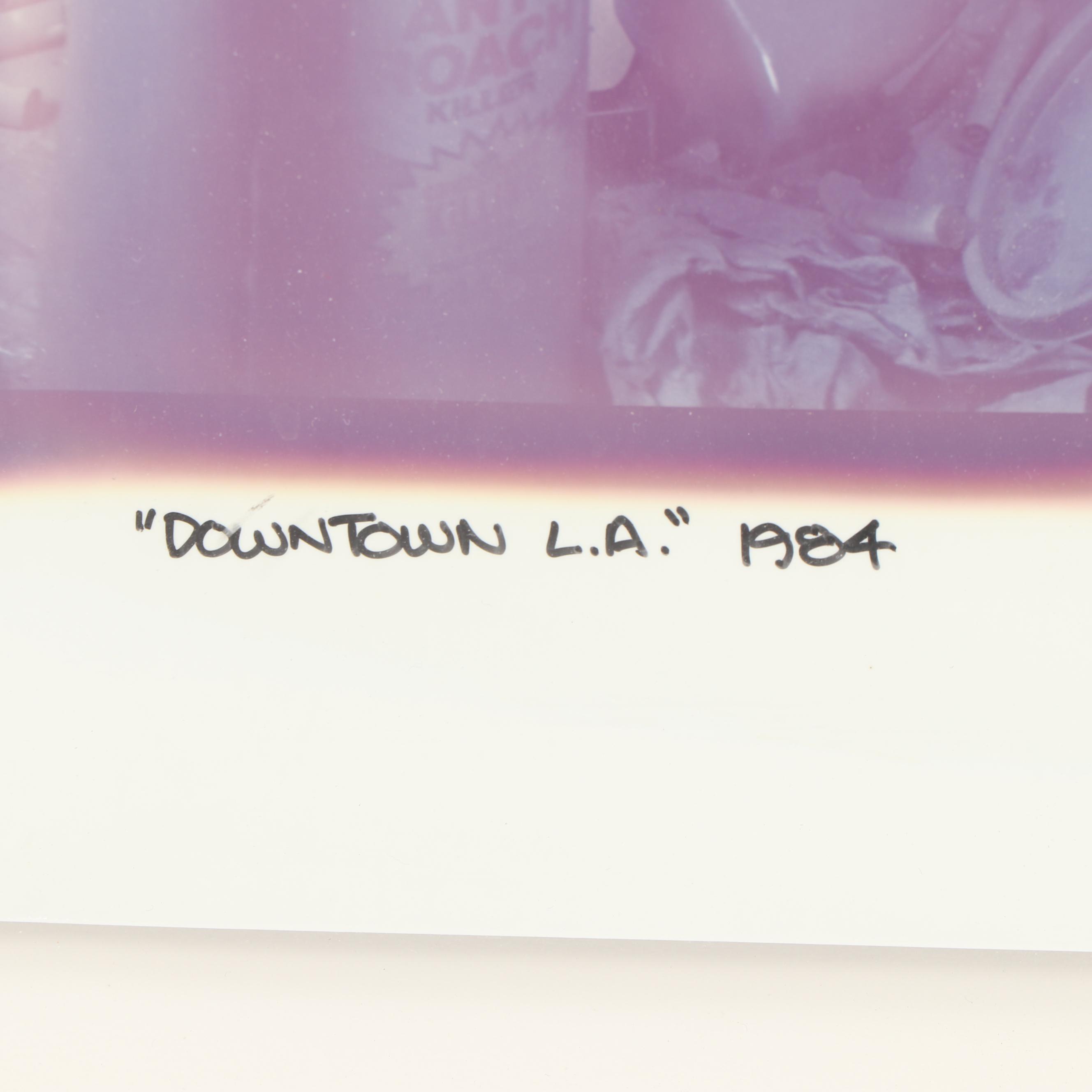 Patrick Nagatani and Andrée Tracey 1984 Polaroid "Downtown LA"