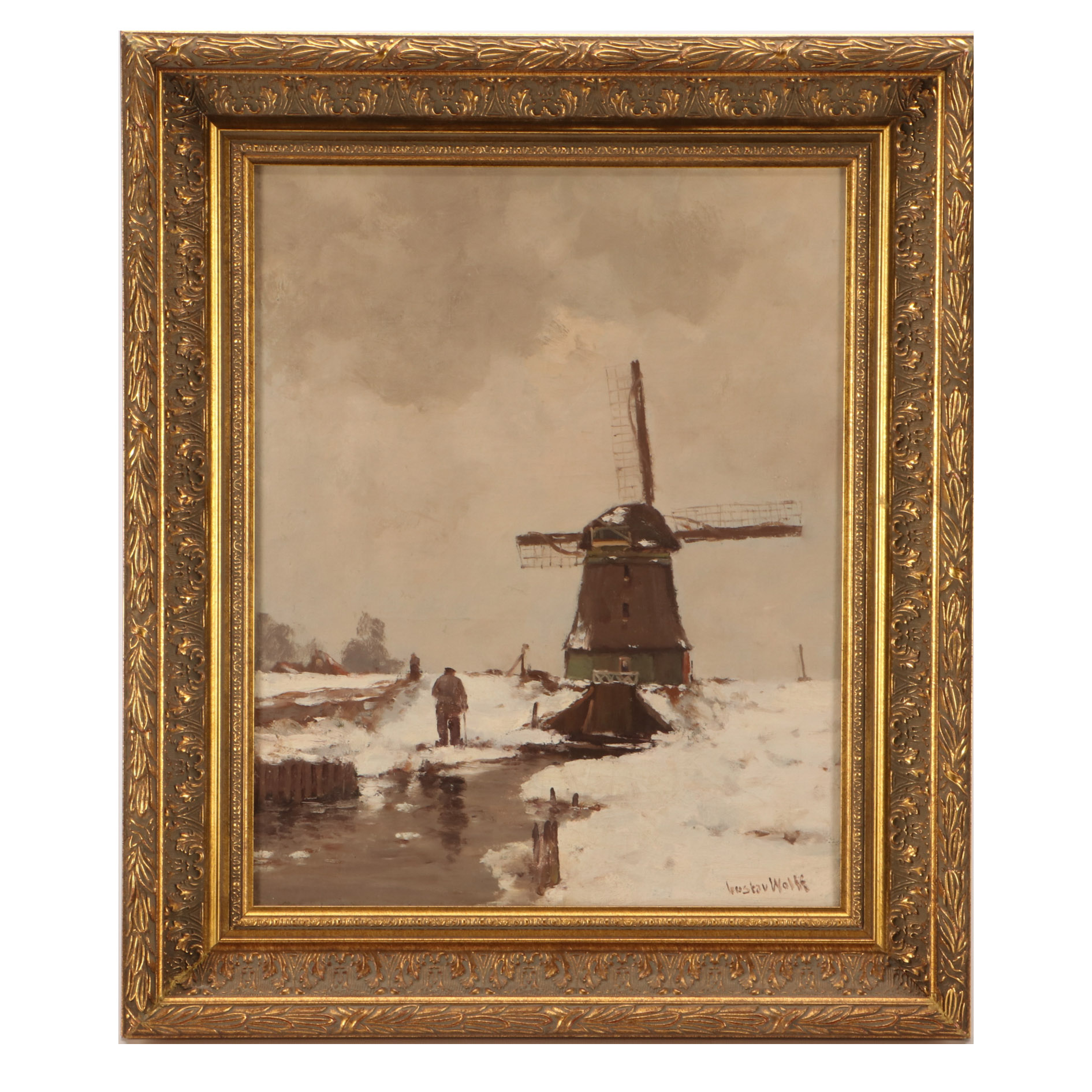 Gustav Wolff Oil Painting on Canvas