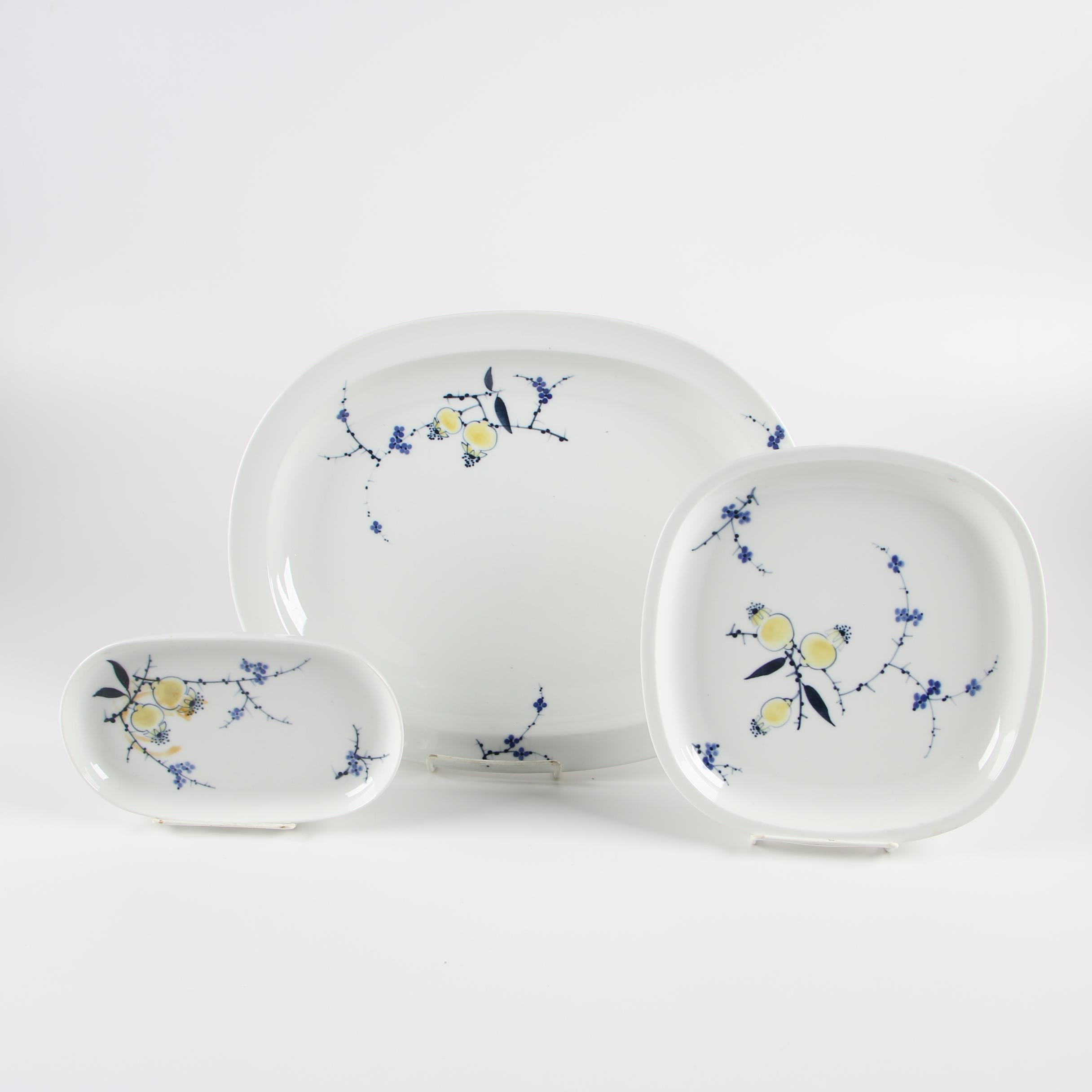 Danish Modern Royal Copenhagen "Rimmon" Serveware by Johannes Hedegaard