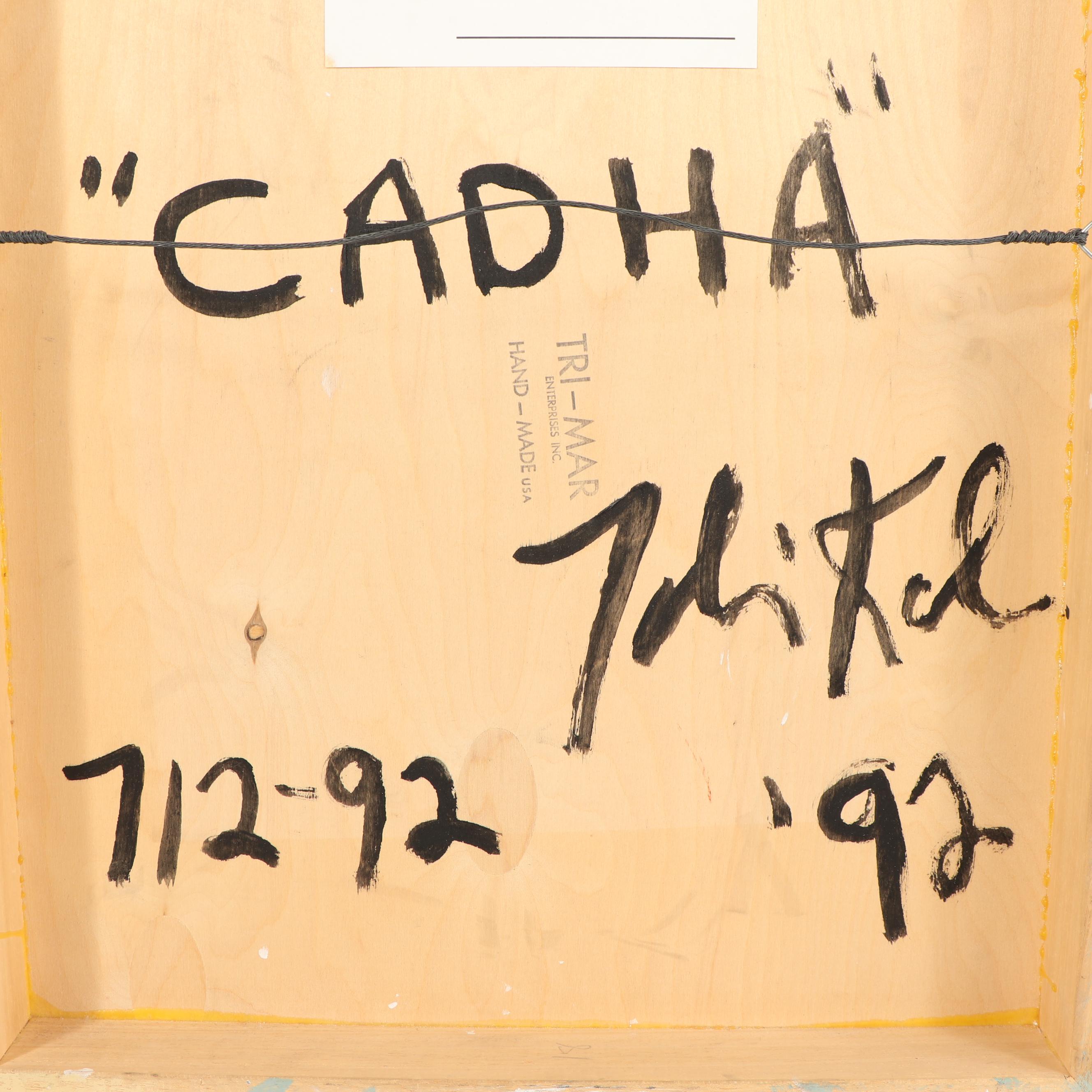 Toby Kahn 1992 Acrylic Painting "Cadha"