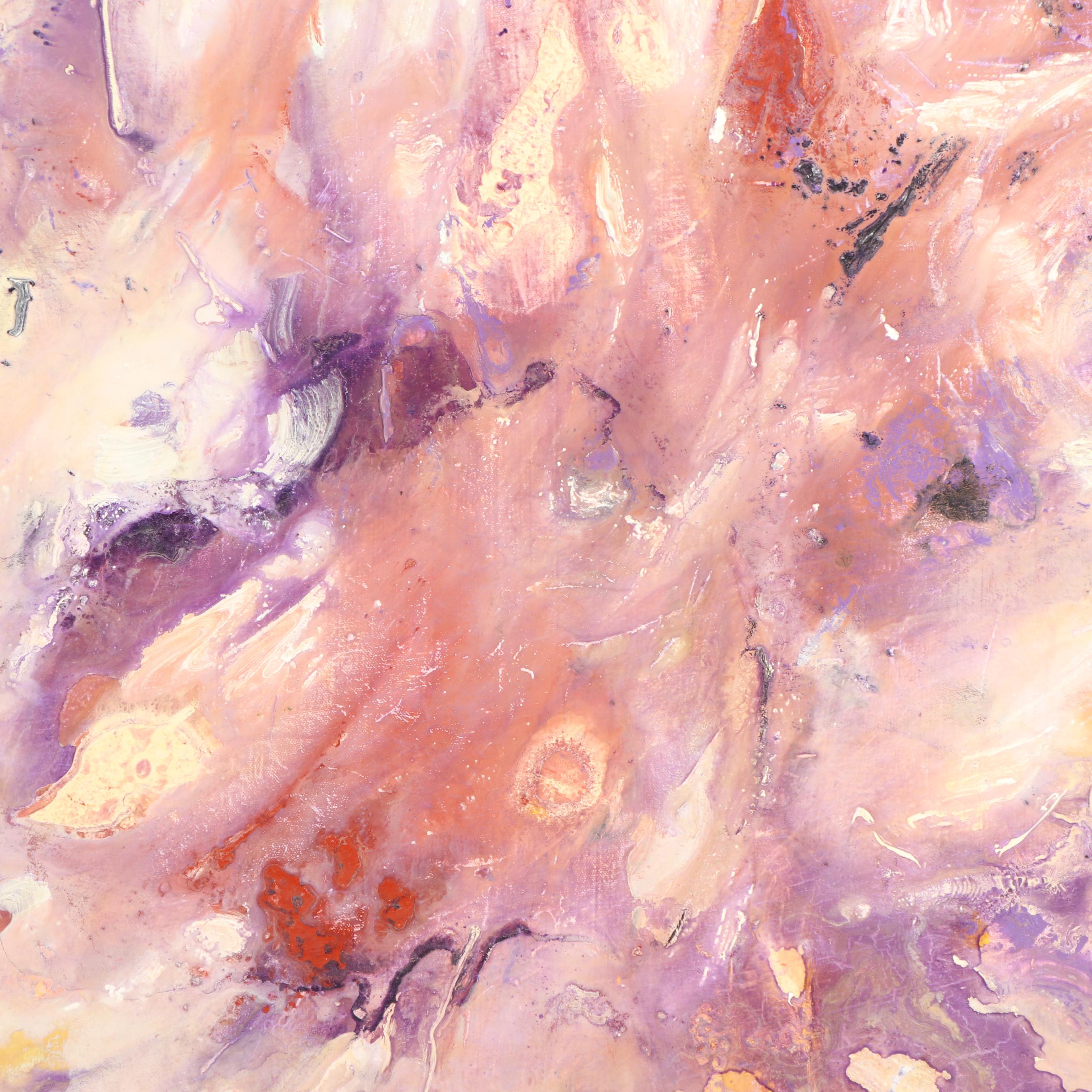 Stefan Georg "Another World" Acrylic on Round Canvas