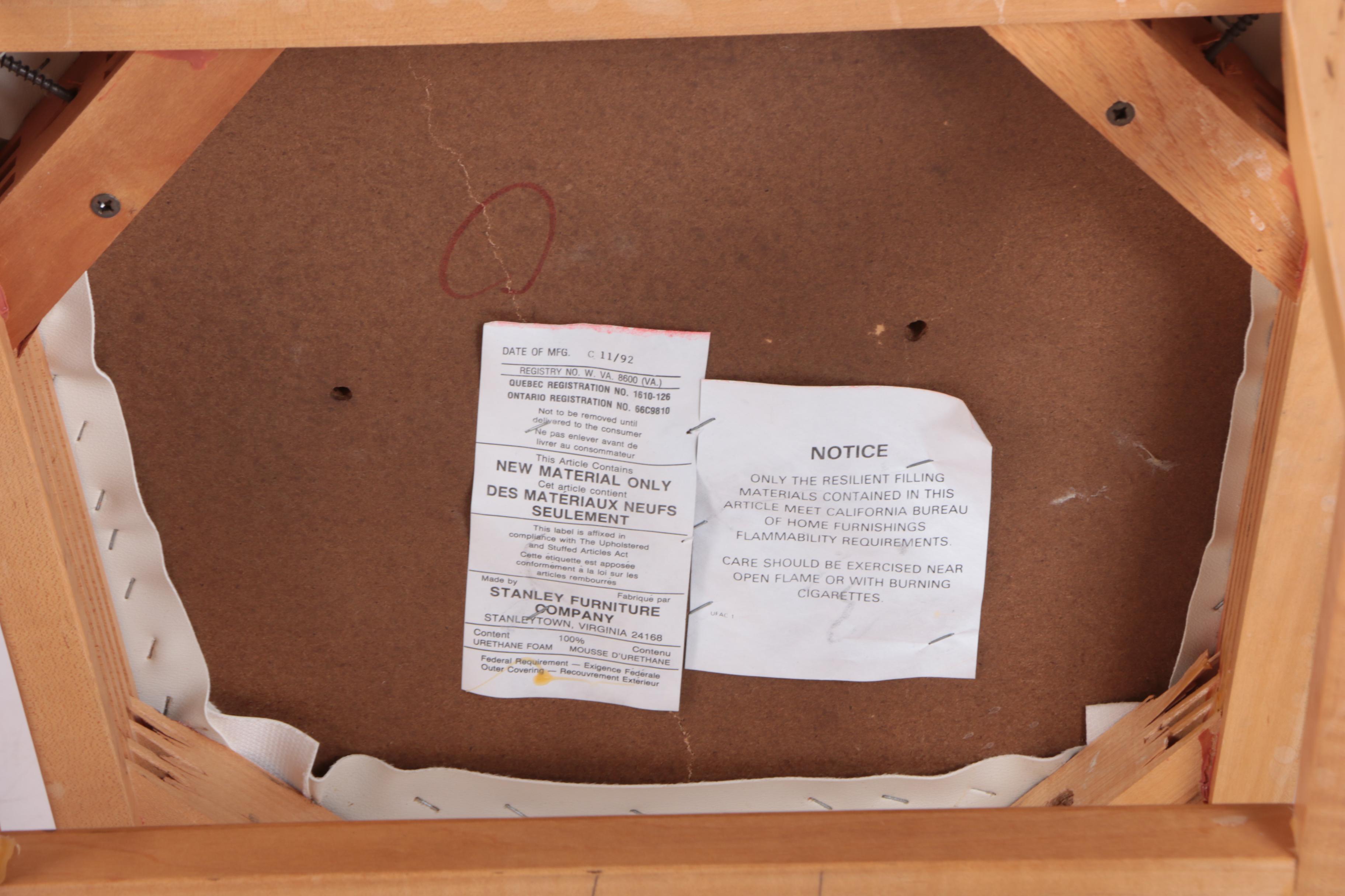 Stanley Furniture Maple Finish Bookcase and Student Chair