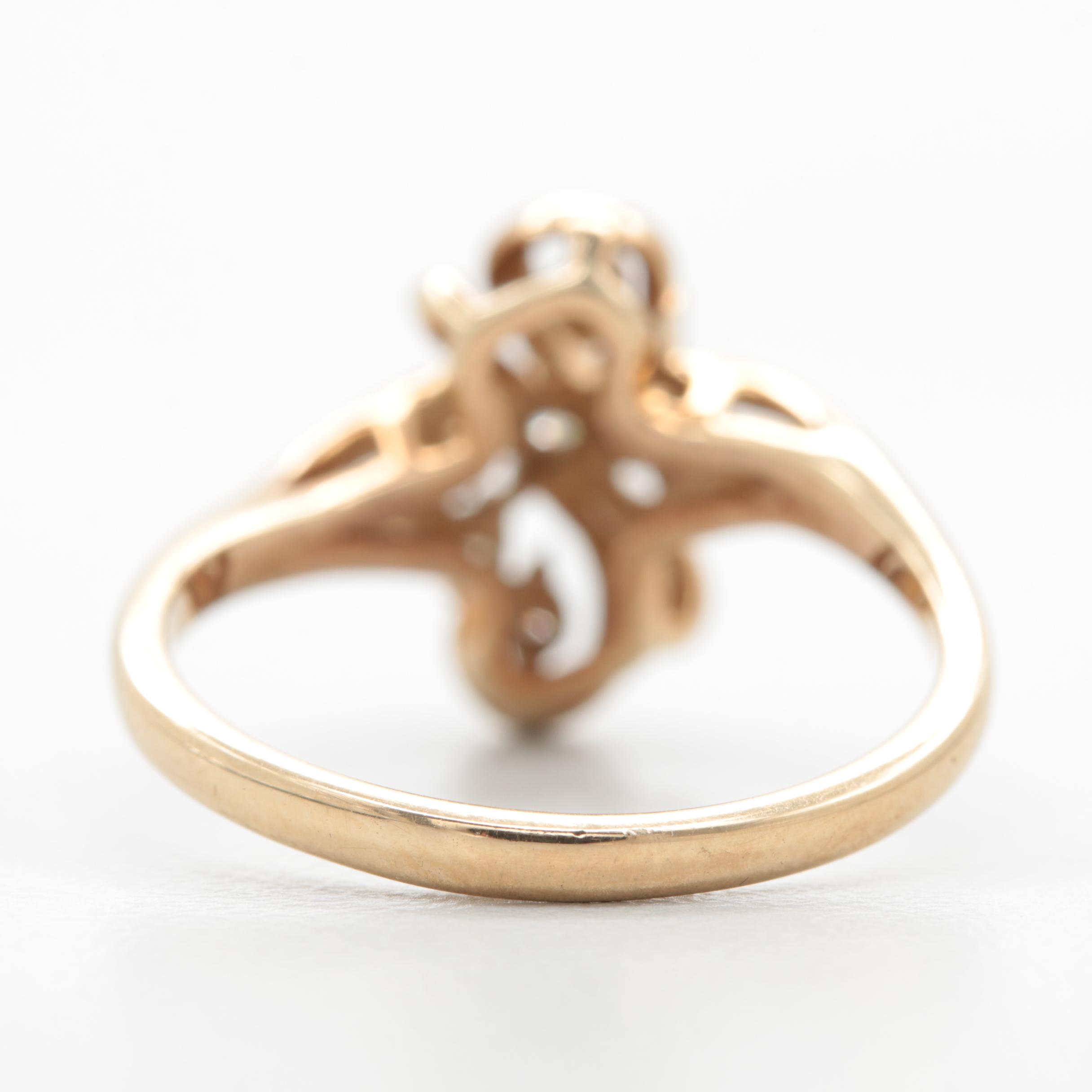 10K Yellow Gold Diamond Ring