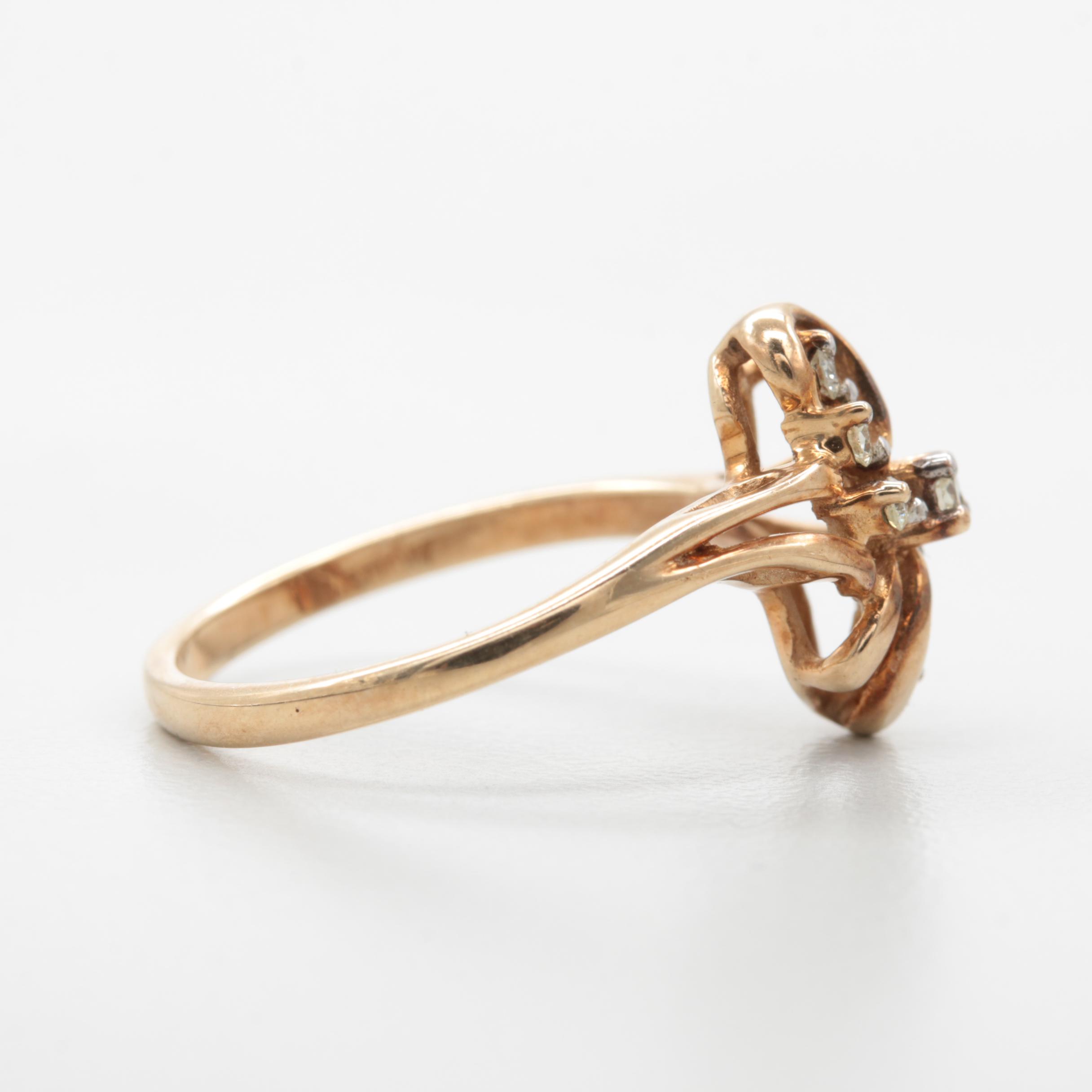 10K Yellow Gold Diamond Ring