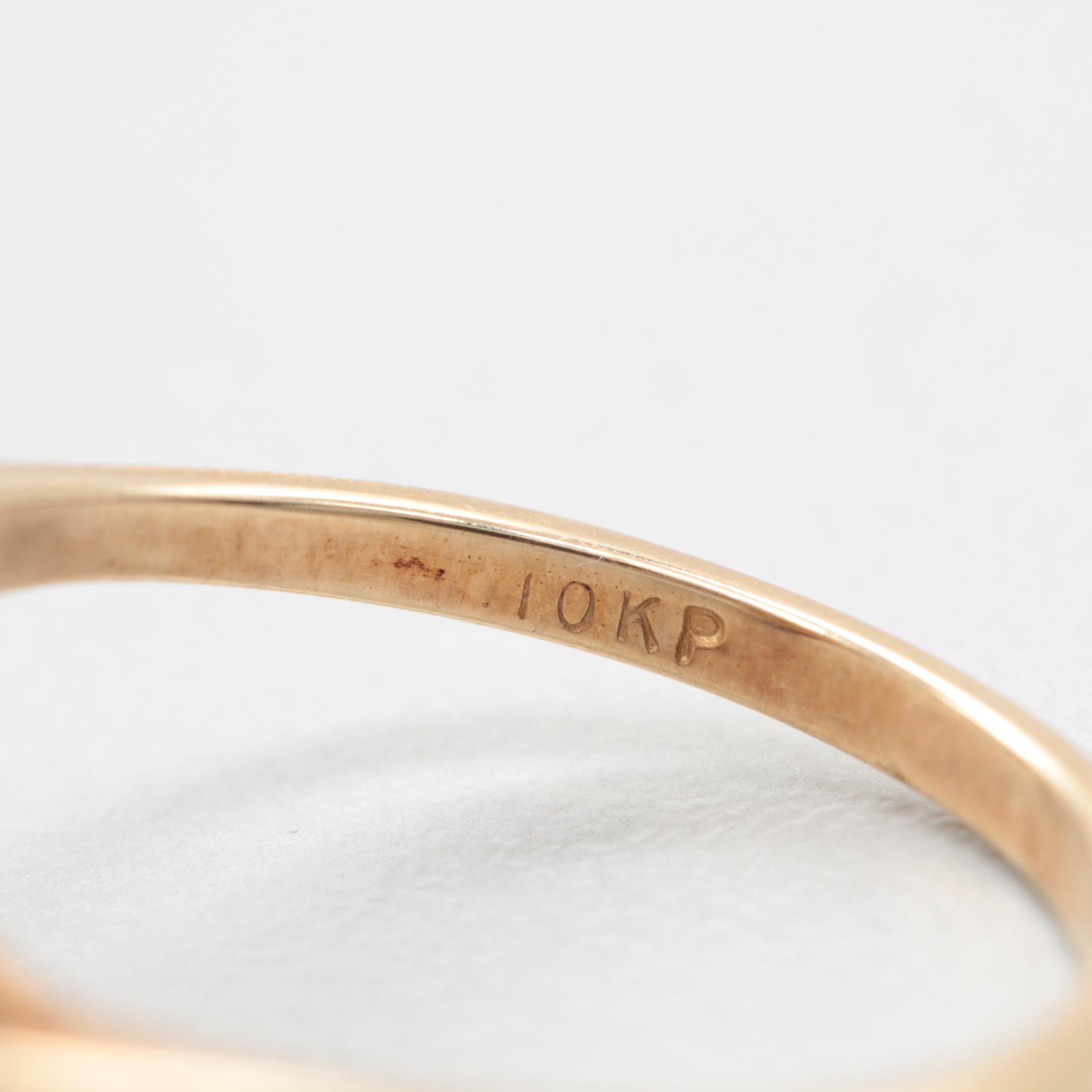 10K Yellow Gold Diamond Ring