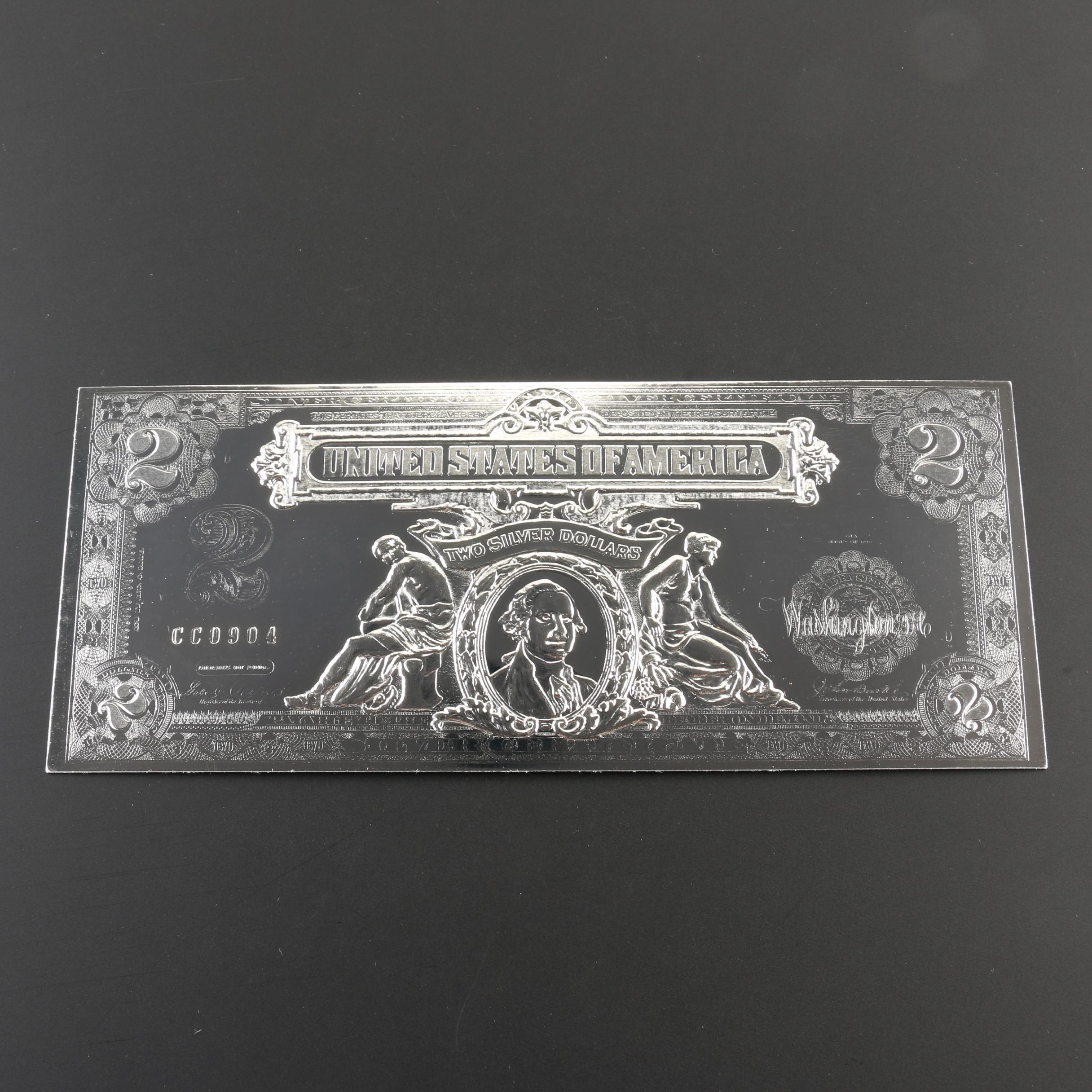 2001 National Collector’s Mint Silver Reproduction $2 Silver Certificate