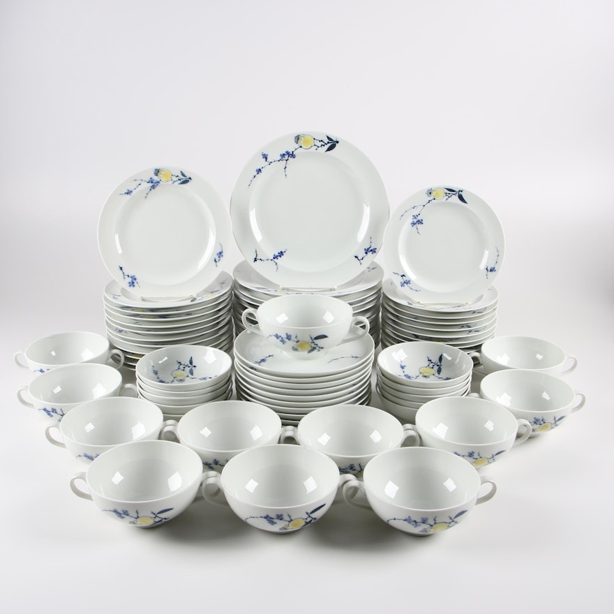 Danish Modern Royal Copenhagen "Rimmon" Dinnerware by Johannes Hedegaard