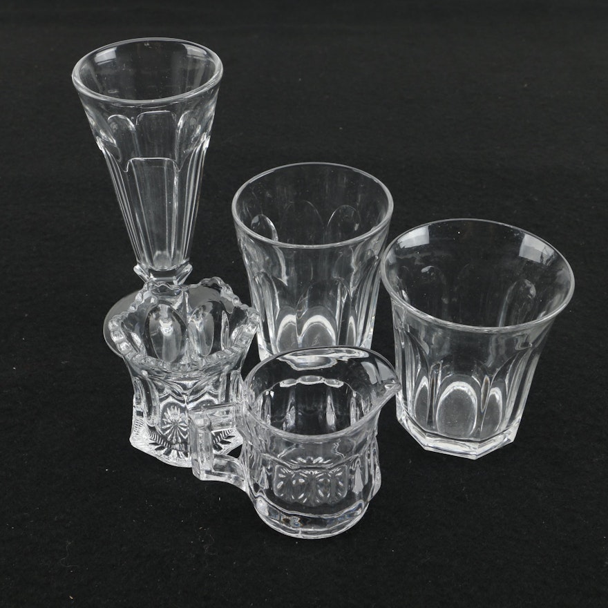 Vintage Heisey Glassware including "Colonial" with Parfait Glass