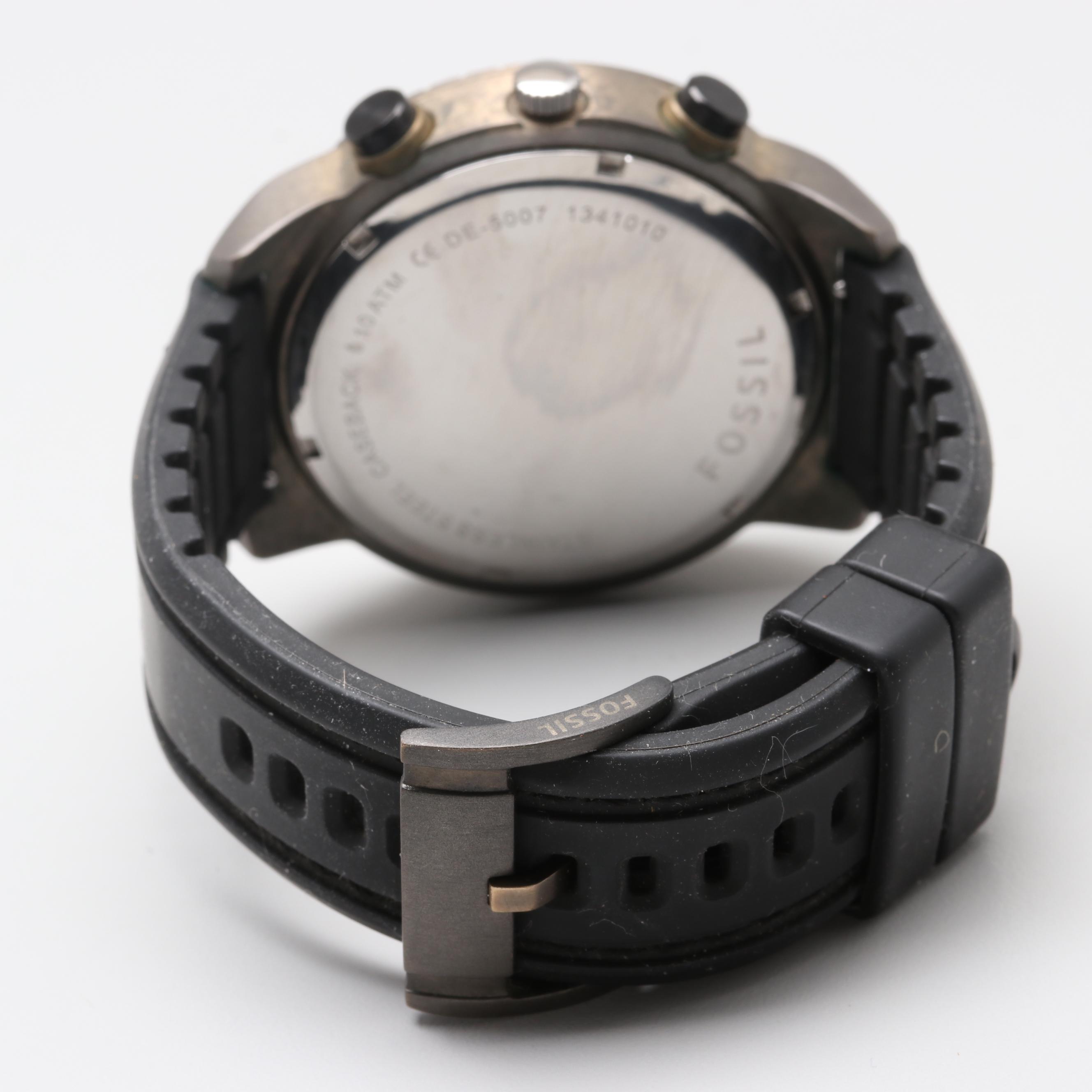 Fossil Silver Tone Chronograph Watch