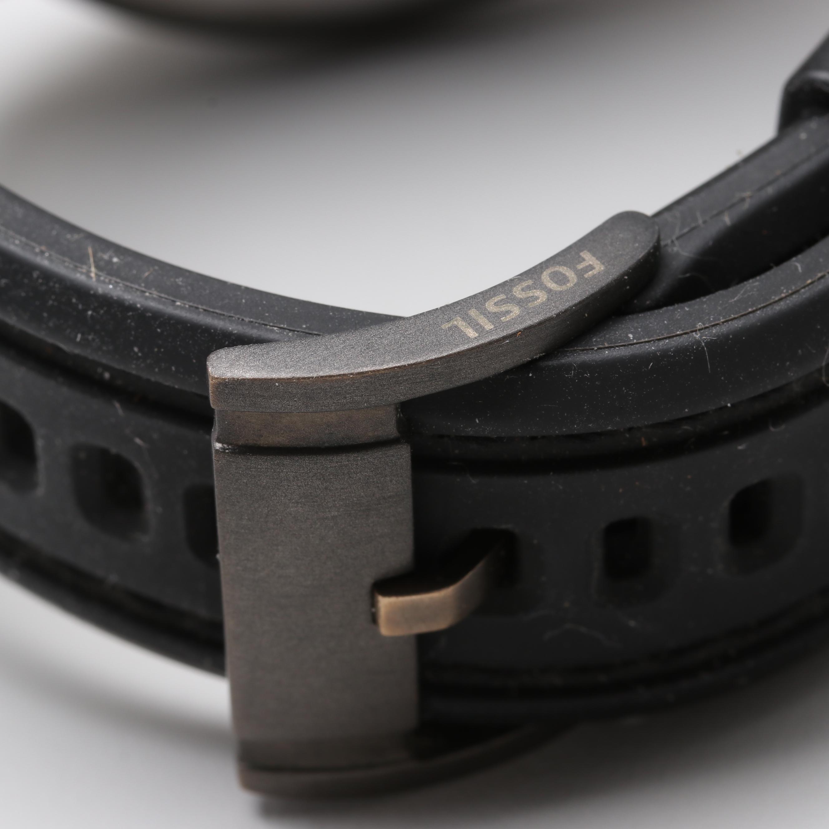 Fossil Silver Tone Chronograph Watch