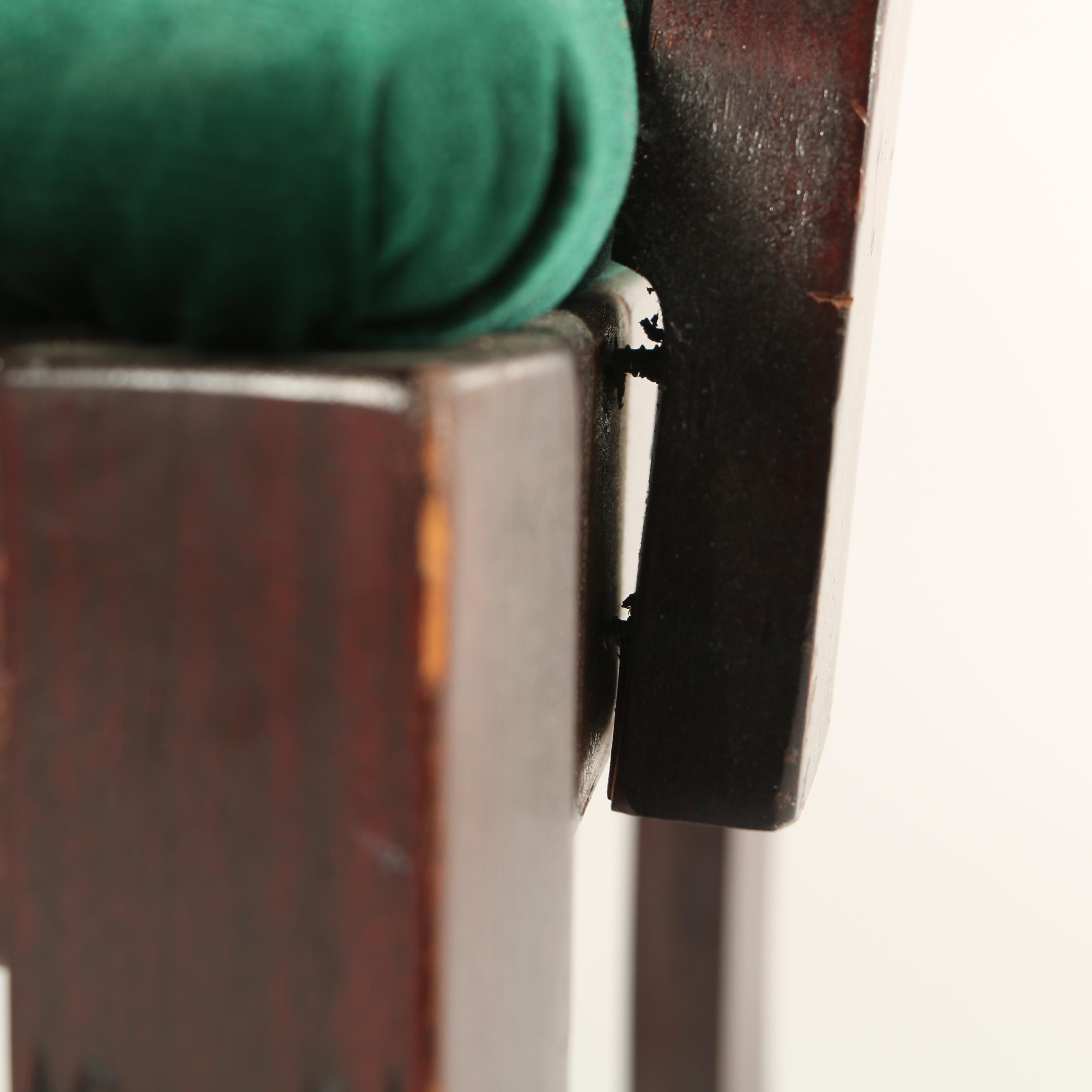 Pierced Shield Back Set of Six Chairs