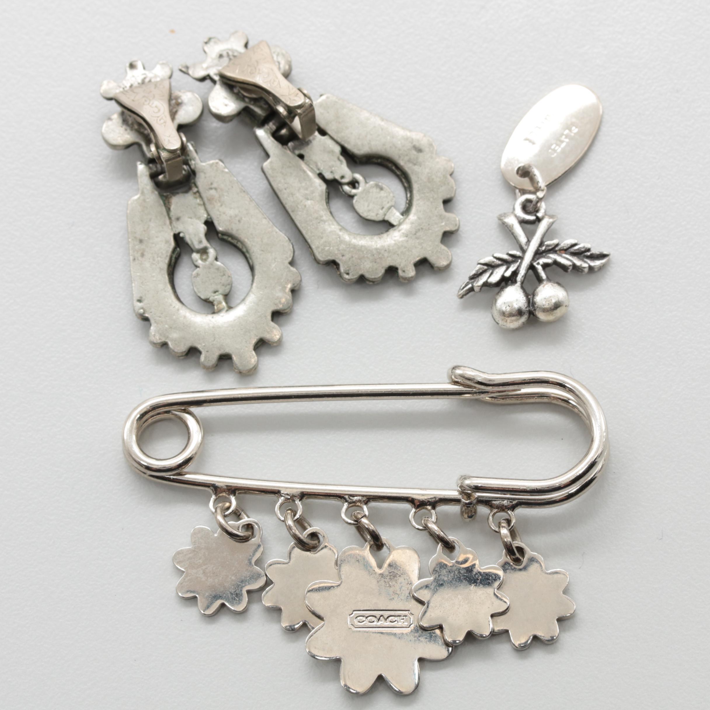 Jewelry Assortment Including Givenchy, Lisner, Weiss, Swarovski, Coach and More