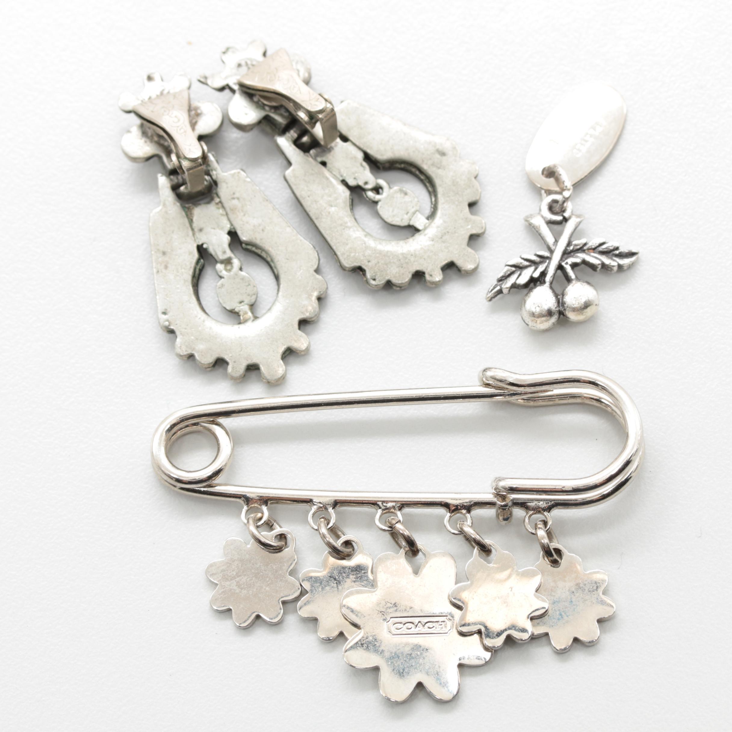 Jewelry Assortment Including Givenchy, Lisner, Weiss, Swarovski, Coach and More