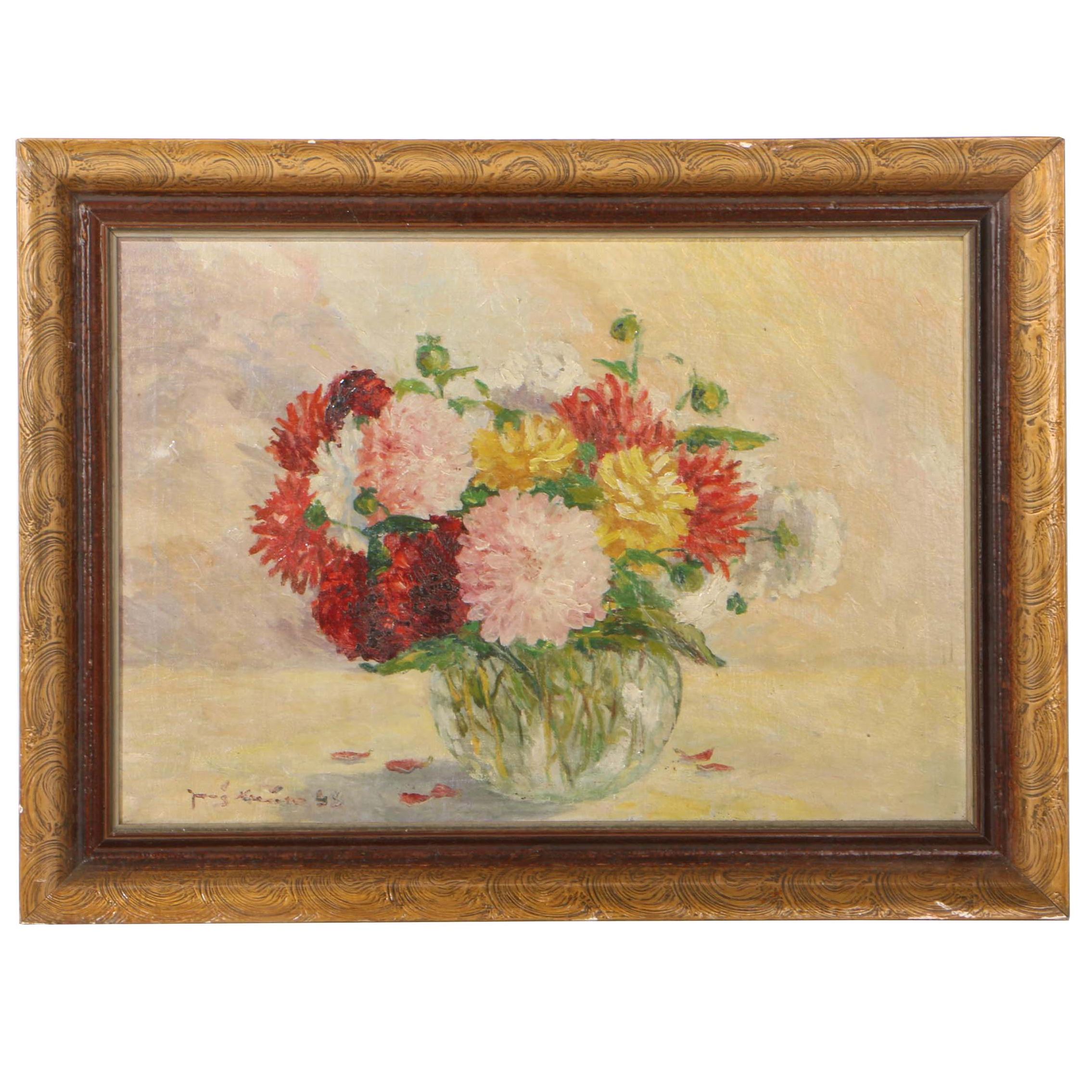 1948 Still Life Oil Painting