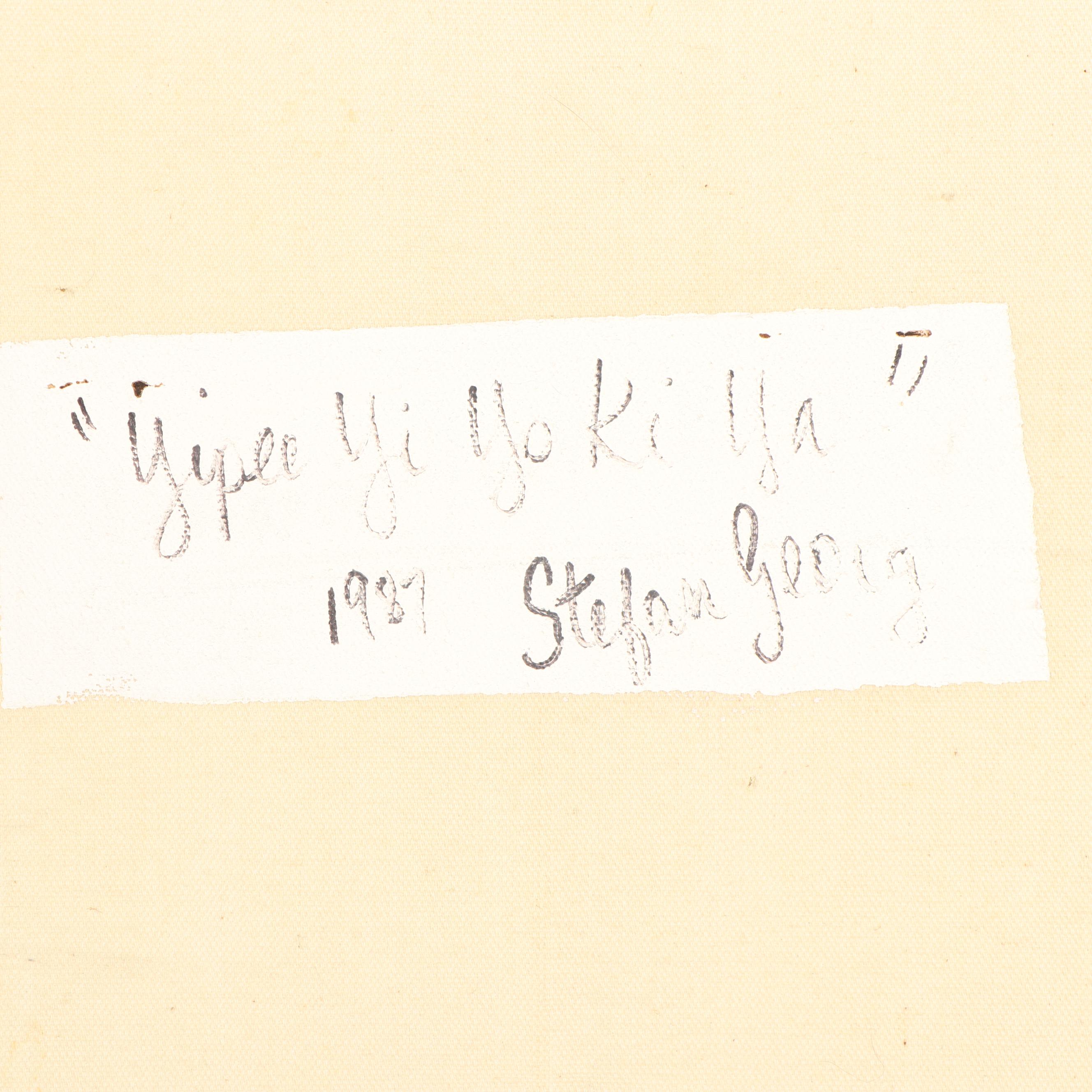 Stefan Georg Mixed Media Painting "Yypee Yi Yo Ki Ya"