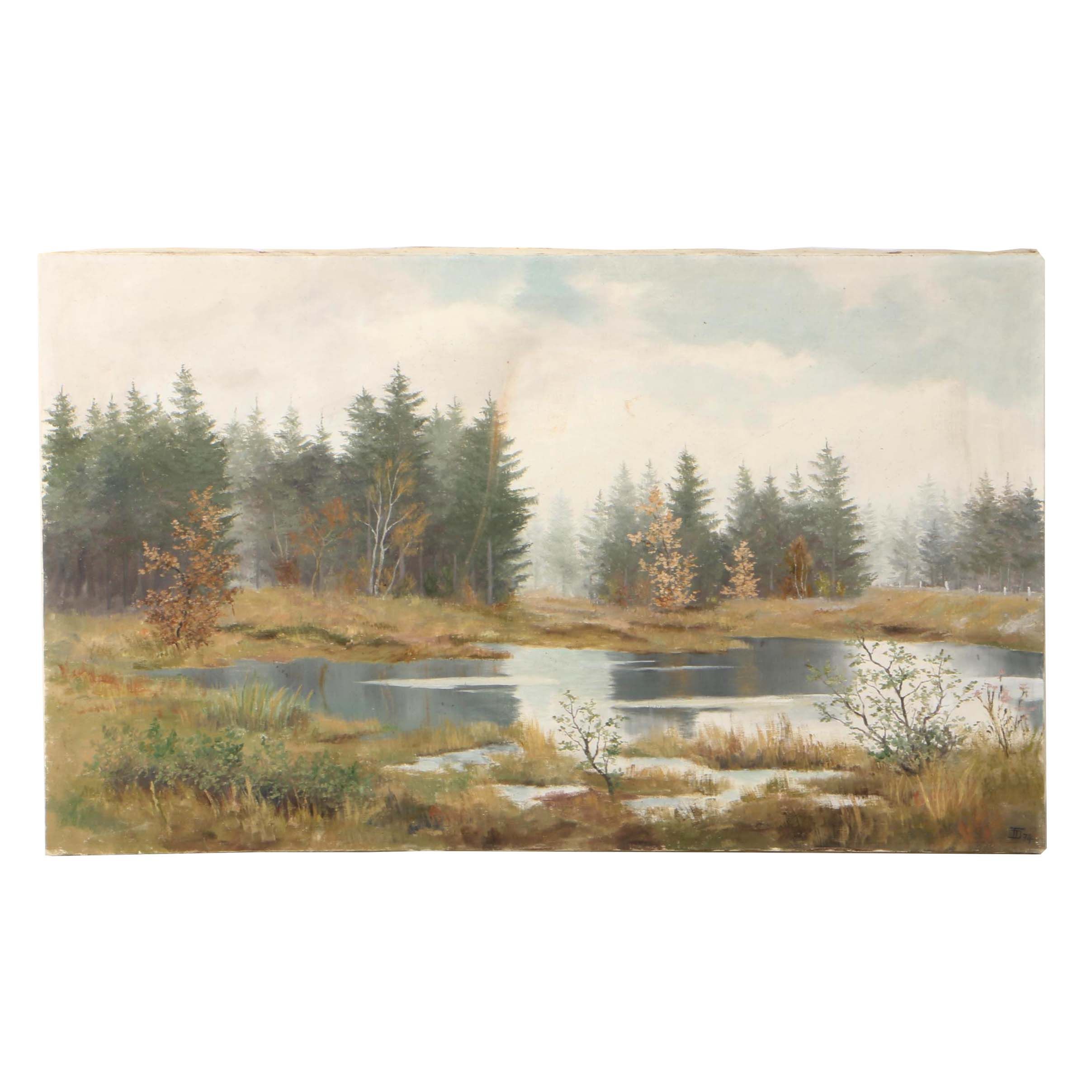 1974 Landscape Oil Painting