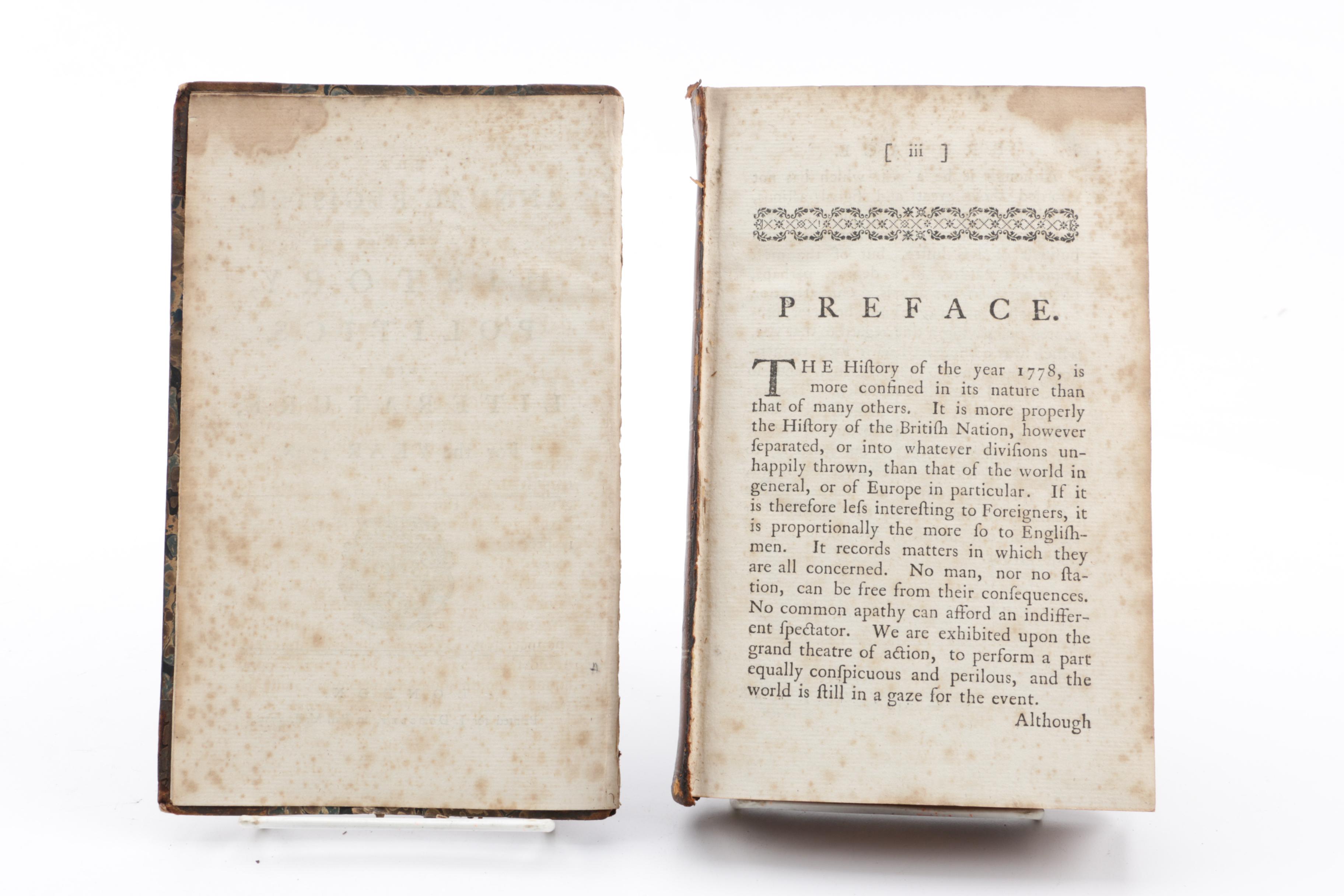 1779 "The Annual Register for the Year 1778"