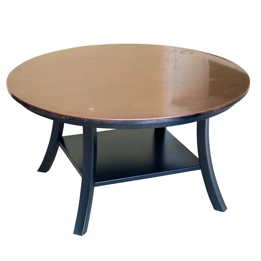 Copper Top Coffee Table