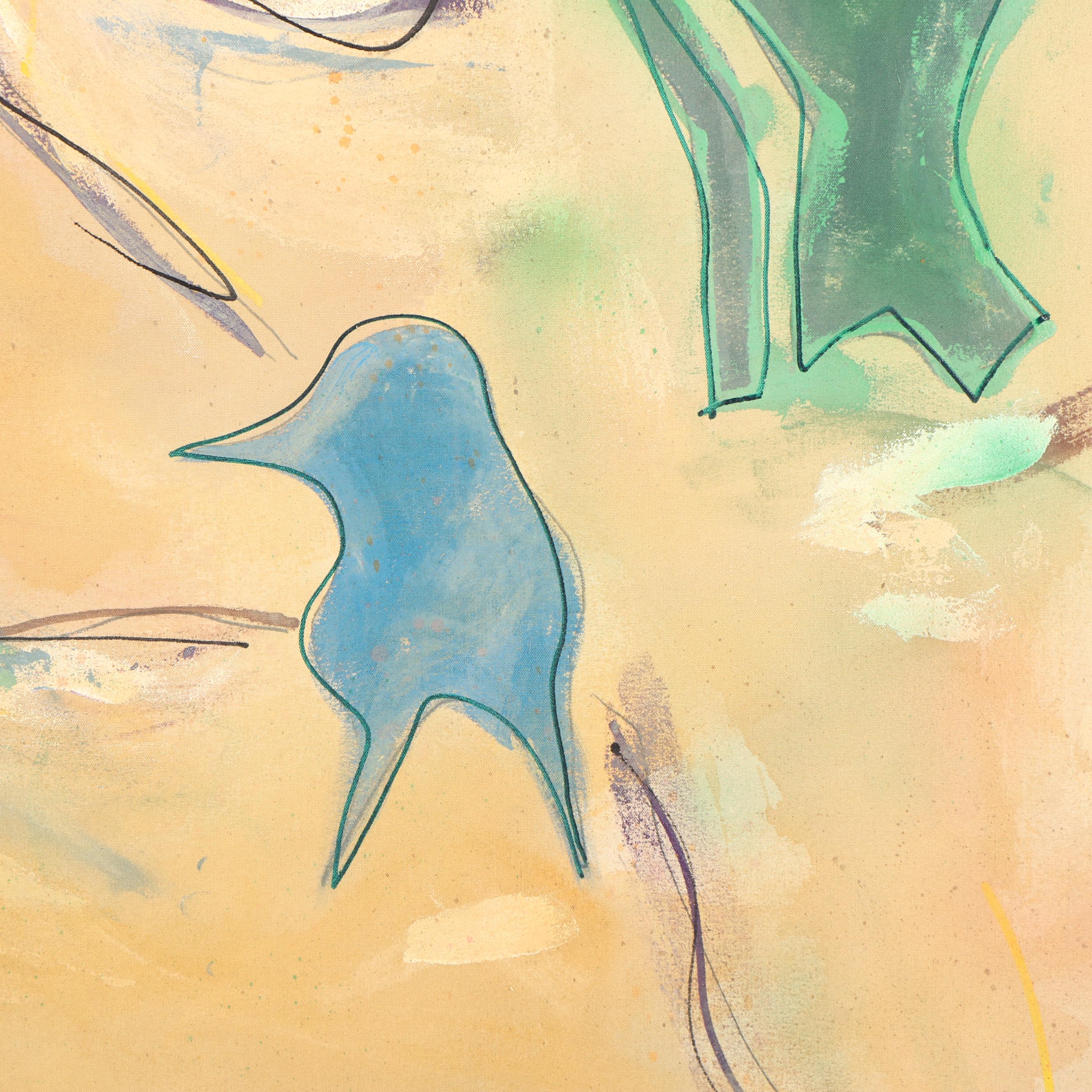 Stefan Georg Oil Painting "Aztec Landscape"