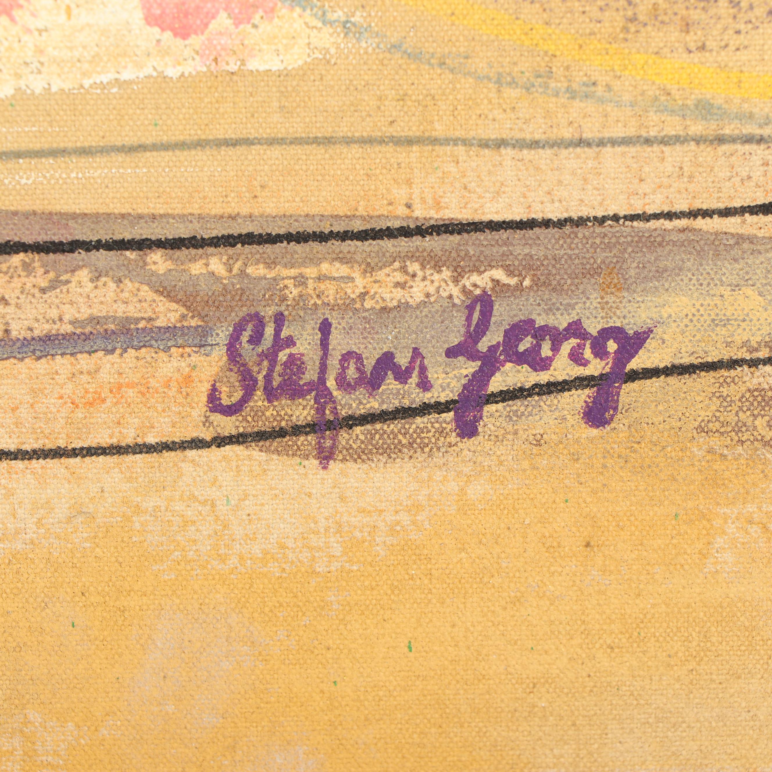 Stefan Georg Oil Painting "Aztec Landscape"