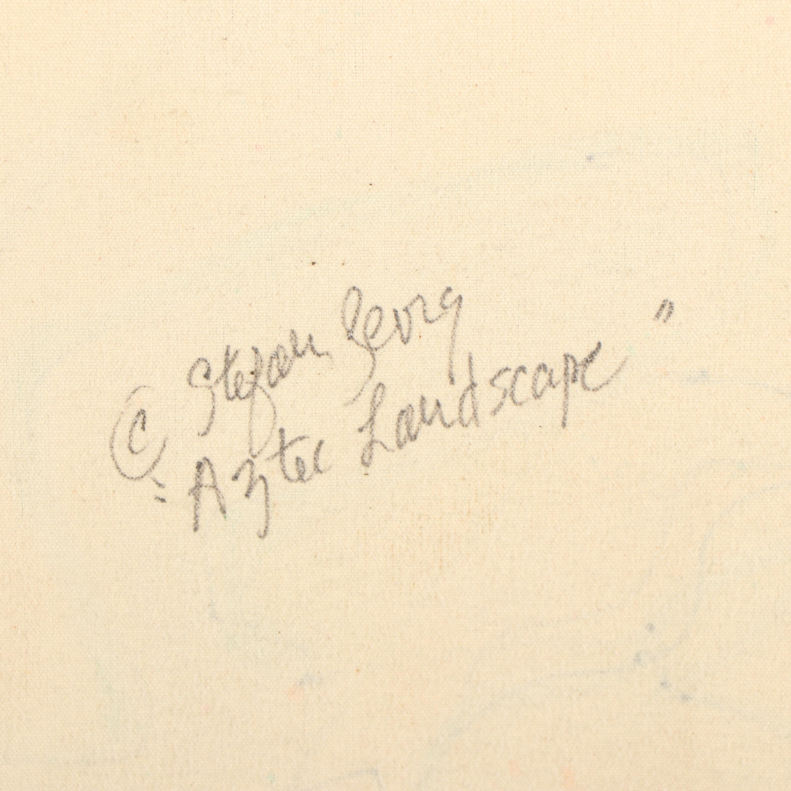 Stefan Georg Oil Painting "Aztec Landscape"