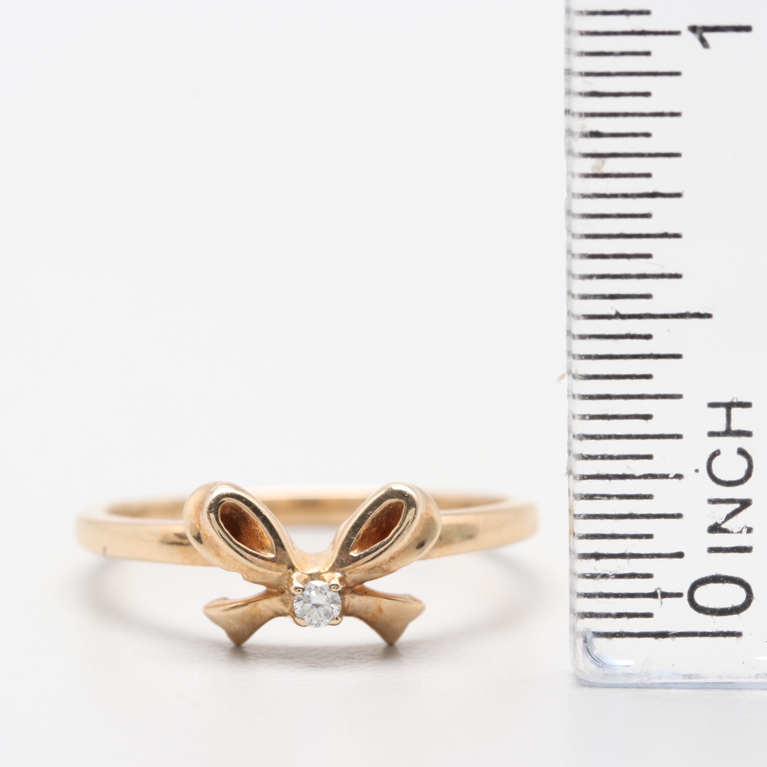 10K Yellow Gold Diamond Ring