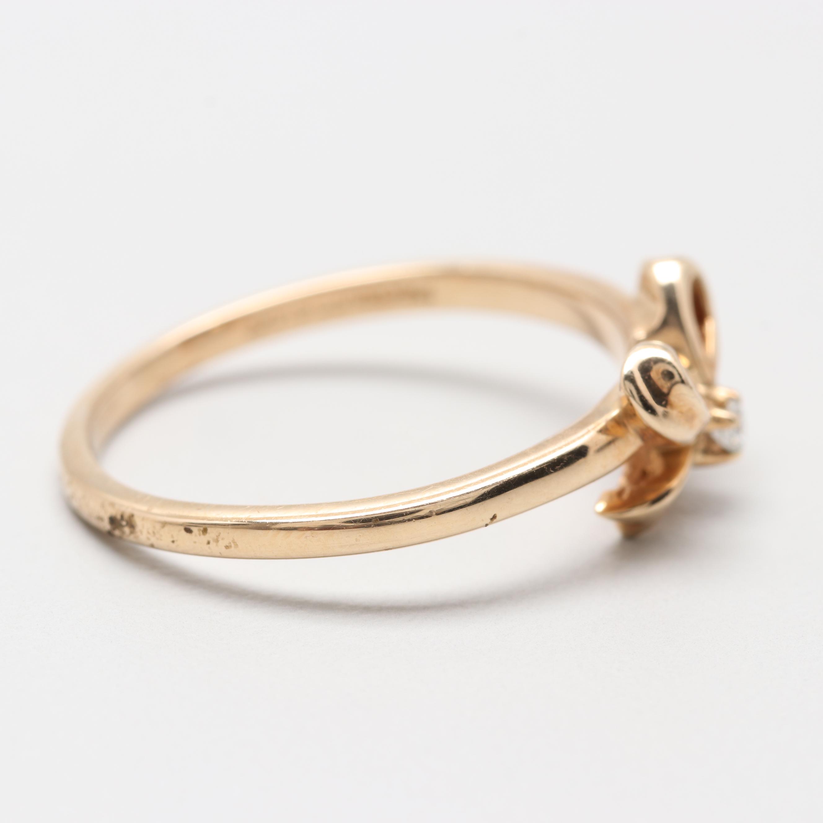 10K Yellow Gold Diamond Ring