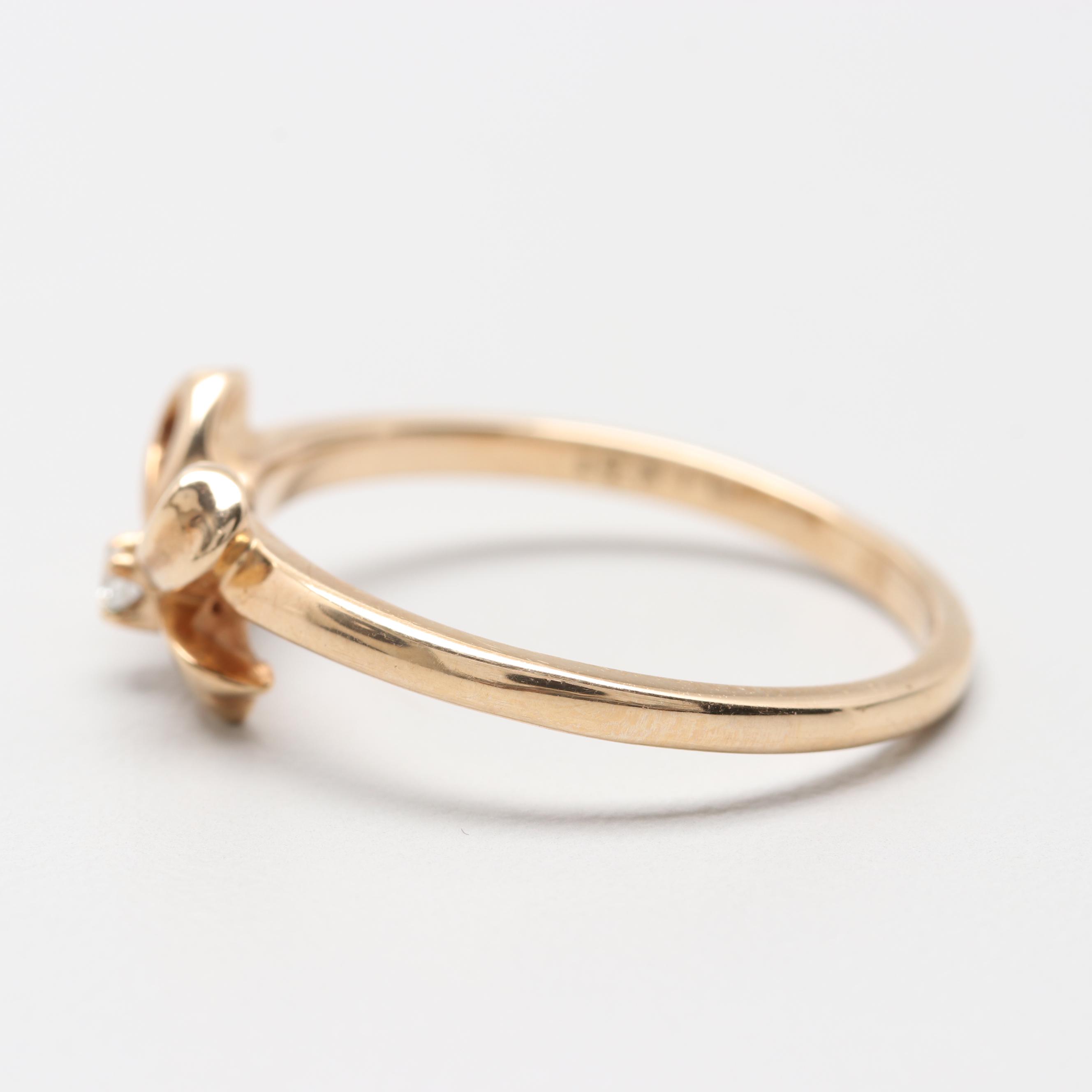 10K Yellow Gold Diamond Ring