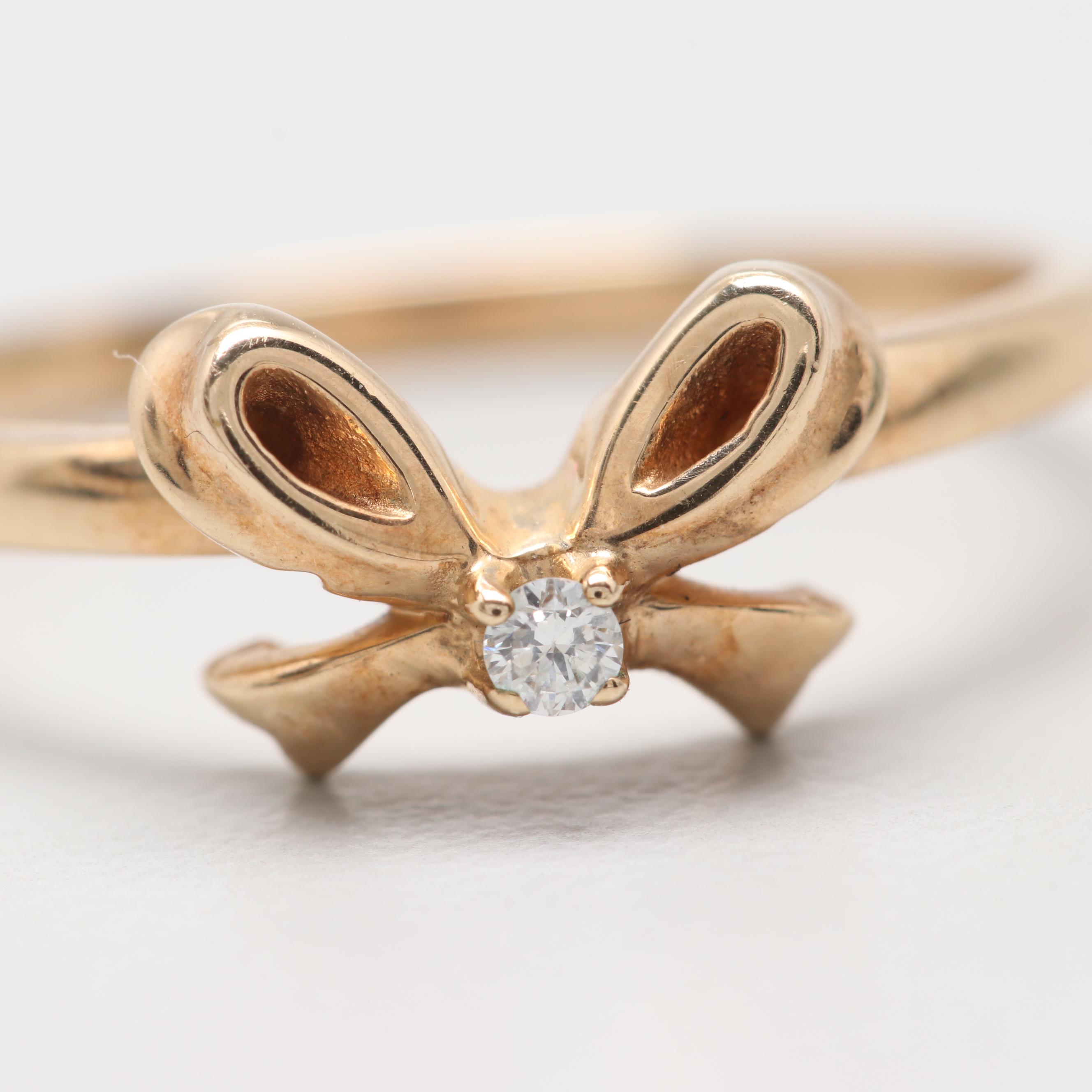 10K Yellow Gold Diamond Ring