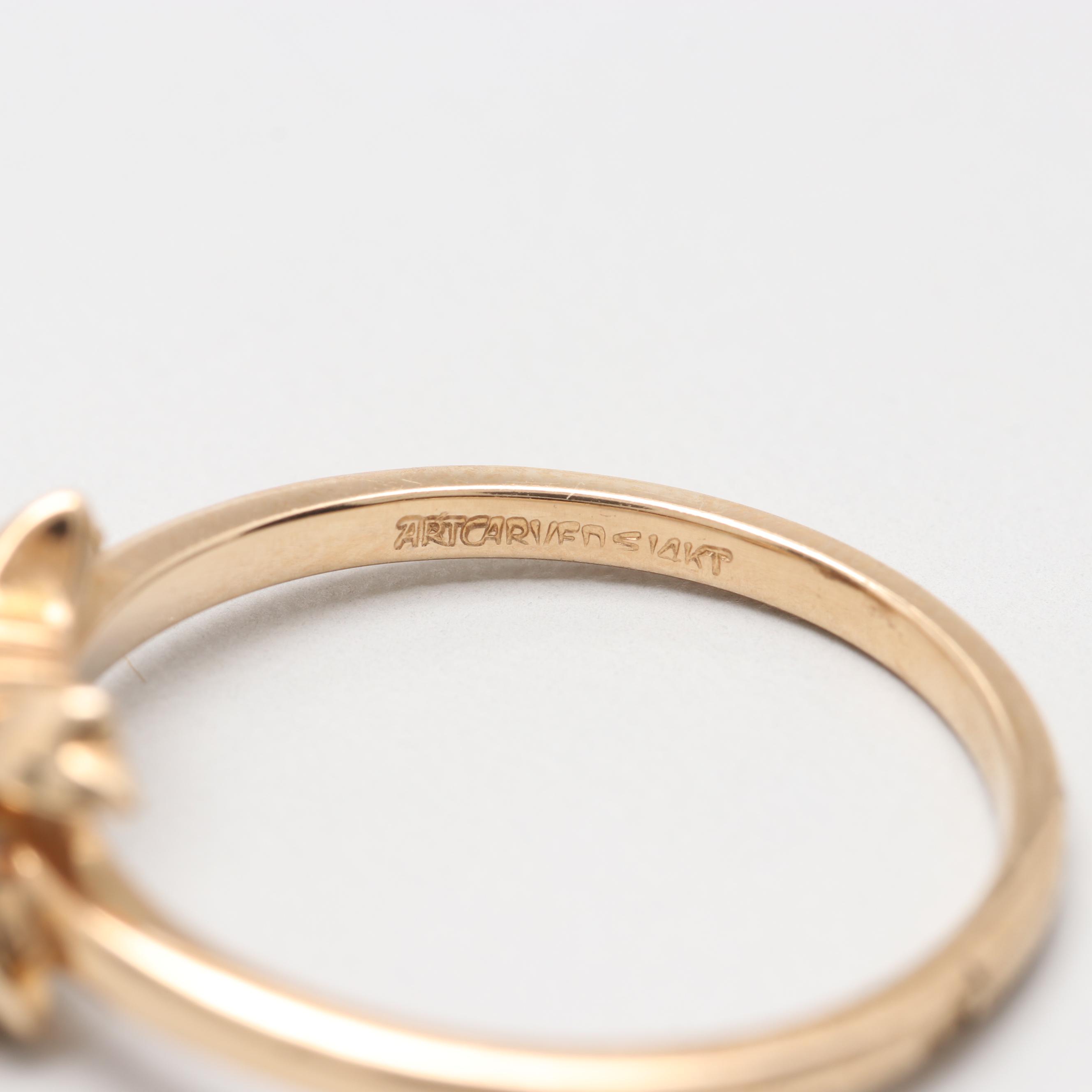 10K Yellow Gold Diamond Ring