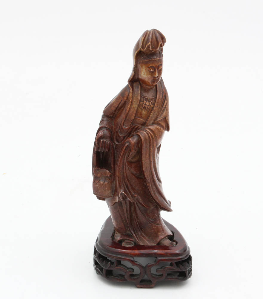 Chinese Hand Carved Stone Figurines