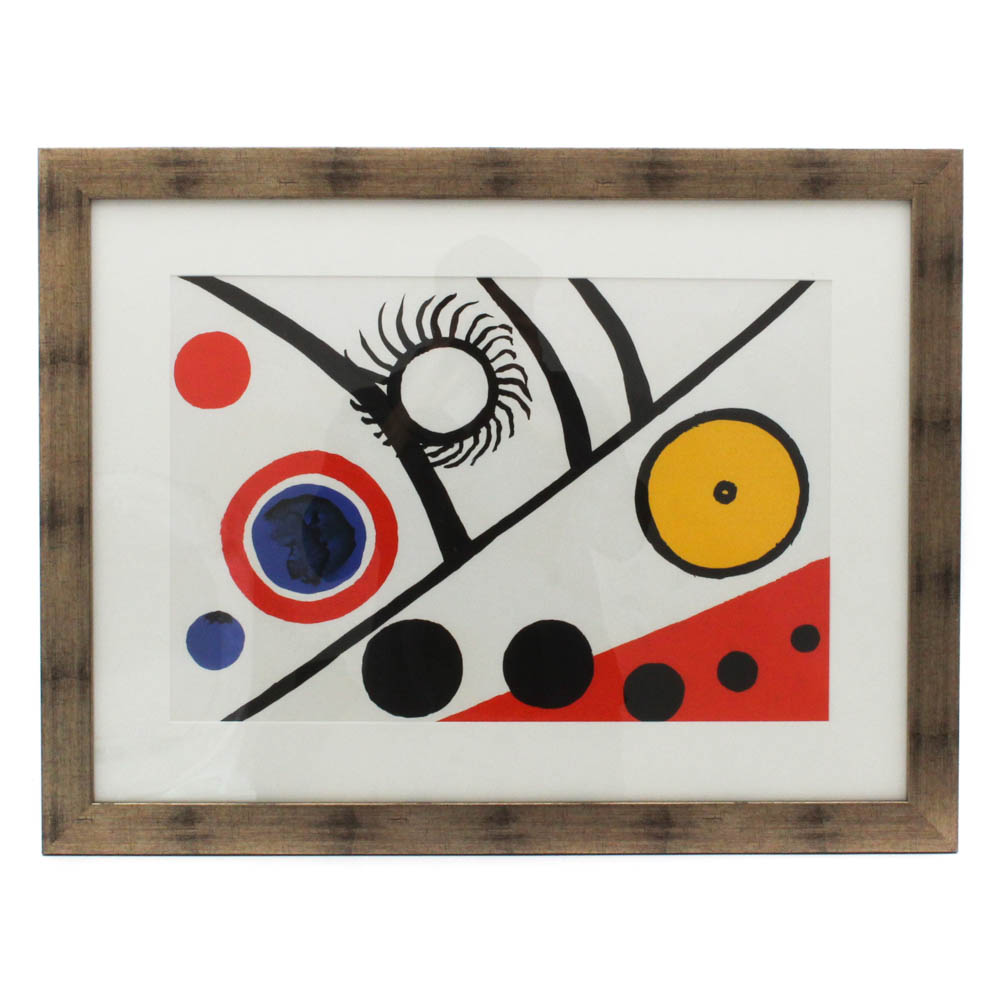 Alexander Calder Double Page Color Lithograph for "Derriere Le Miroir"