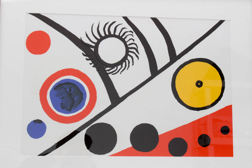 Alexander Calder Double Page Color Lithograph for "Derriere Le Miroir"