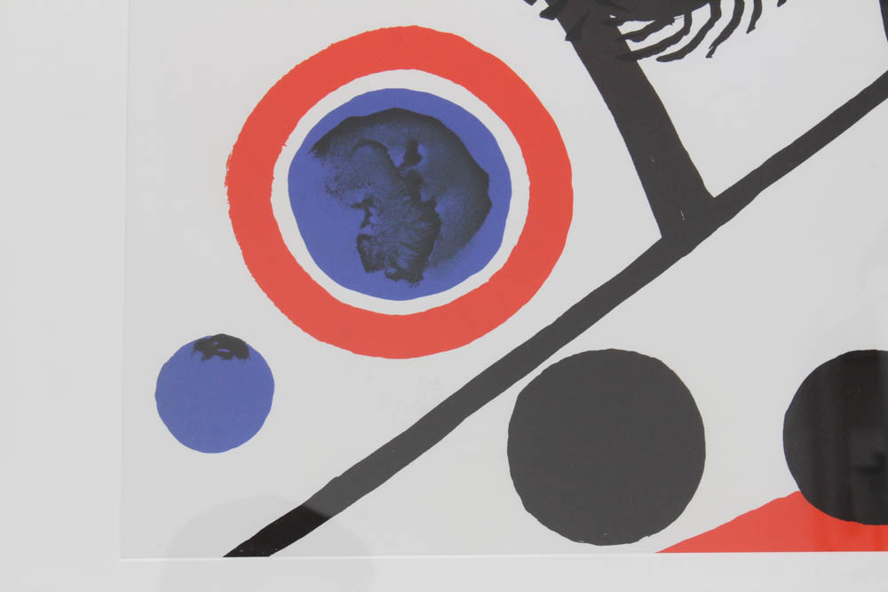 Alexander Calder Double Page Color Lithograph for "Derriere Le Miroir"