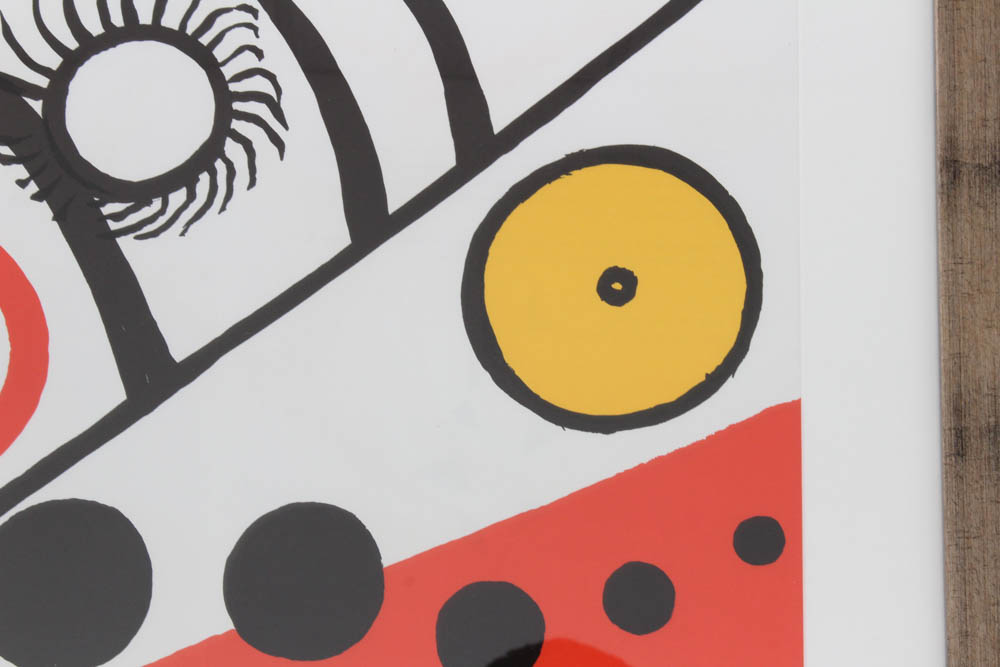 Alexander Calder Double Page Color Lithograph for "Derriere Le Miroir"