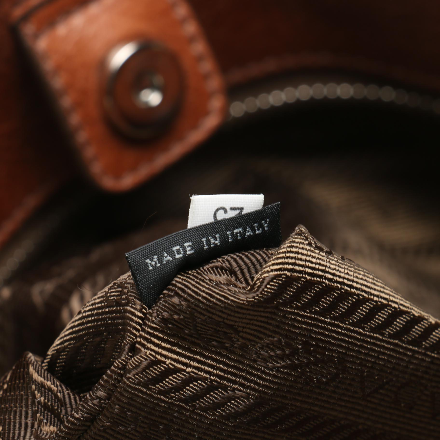 Prada Chestnut Brown Leather Tote Bag