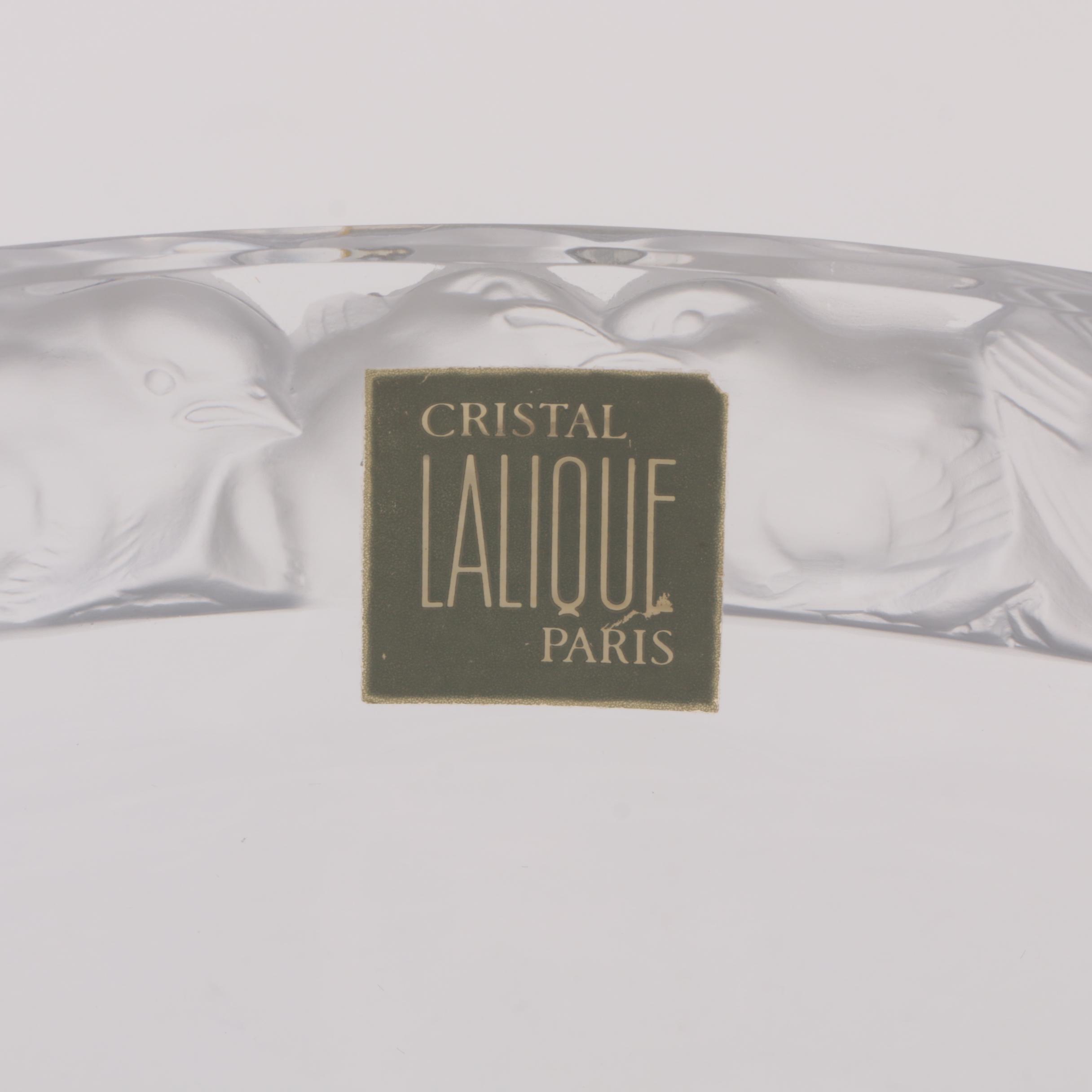 Lalique Crystal "Mésange" Bowl