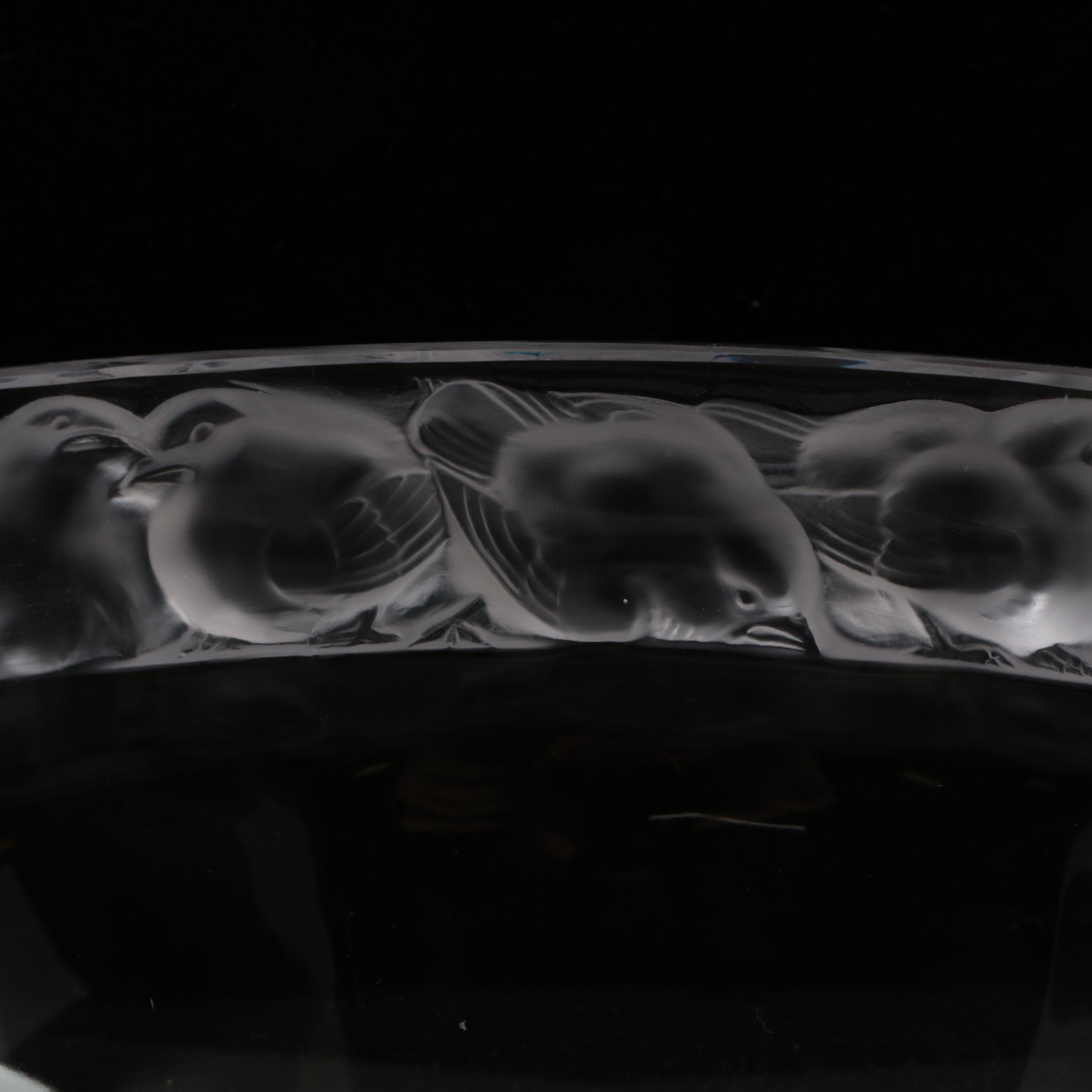 Lalique Crystal "Mésange" Bowl