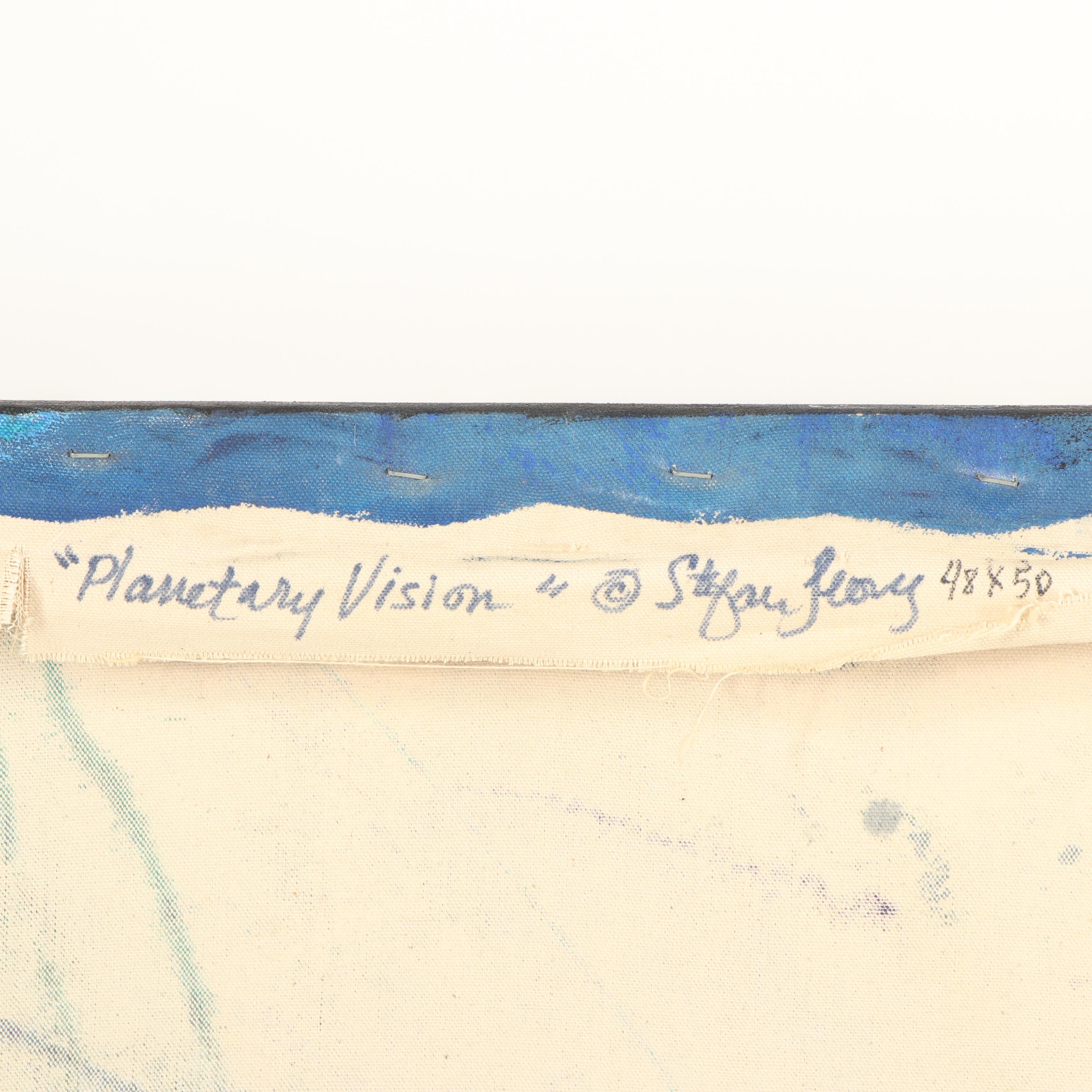 Stefan Georg "Planetary Vision" Abstract Painting